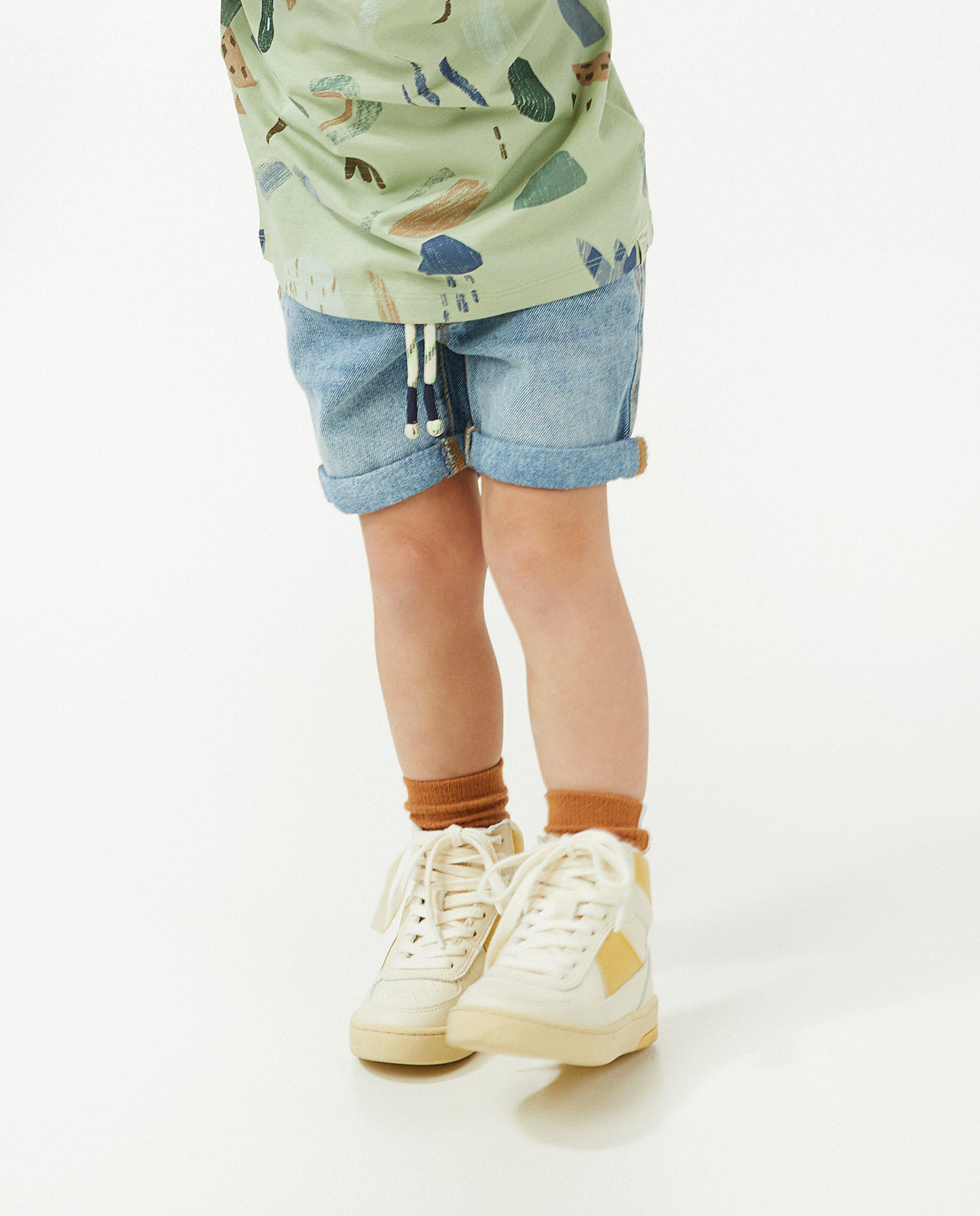 Shorten - Blauwe denim bermuda Wickie