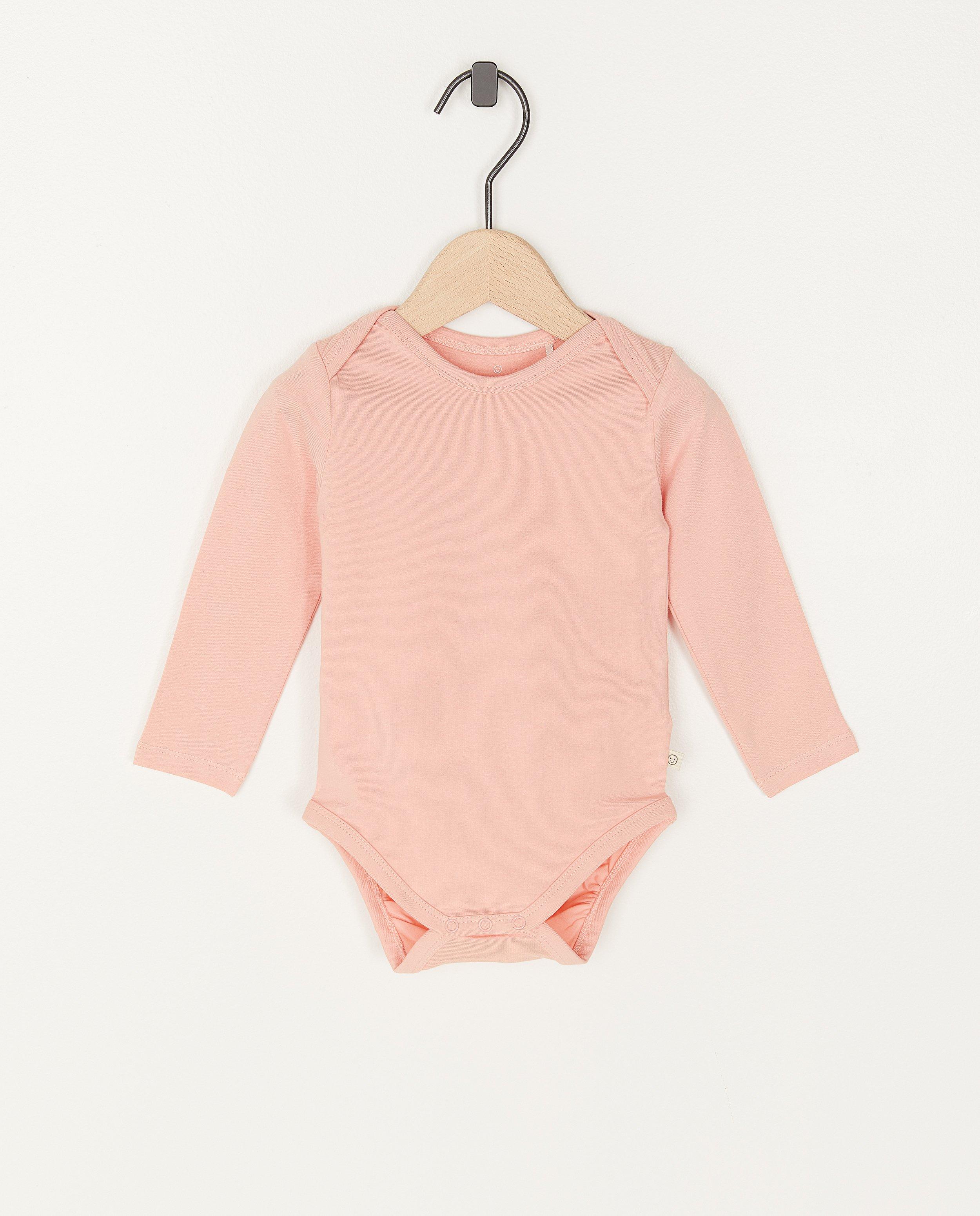 Body rose en coton bio - avec du stretch - JBC