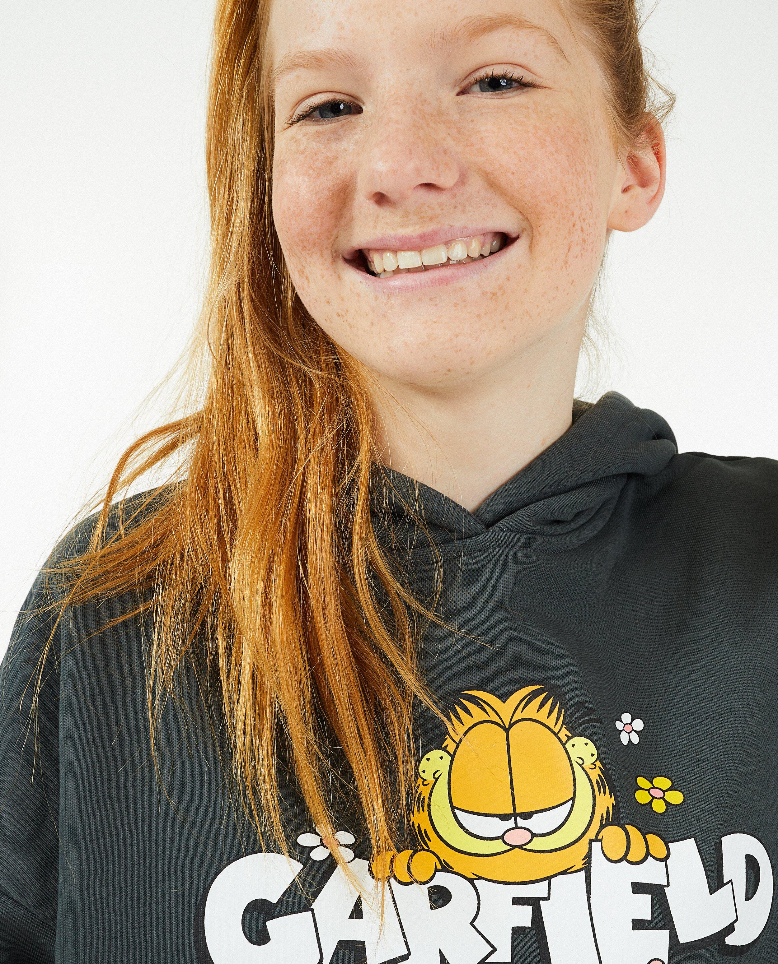 Sweaters - Donkergrijze 'Garfield'-sweater