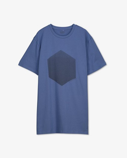 T-shirt bleu à imprimé