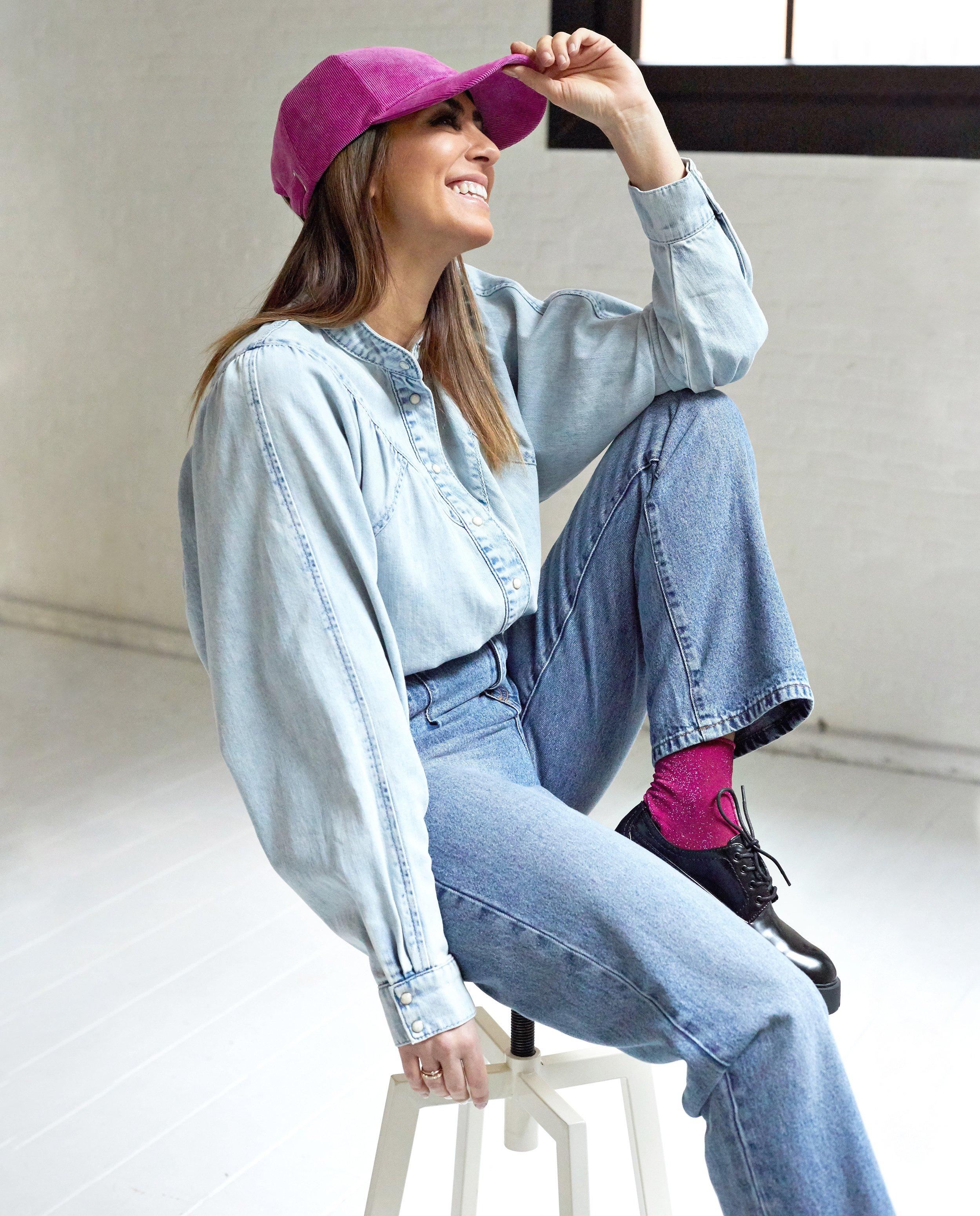 Blauwe jeans, straight fit - null - Kim Van Oncen