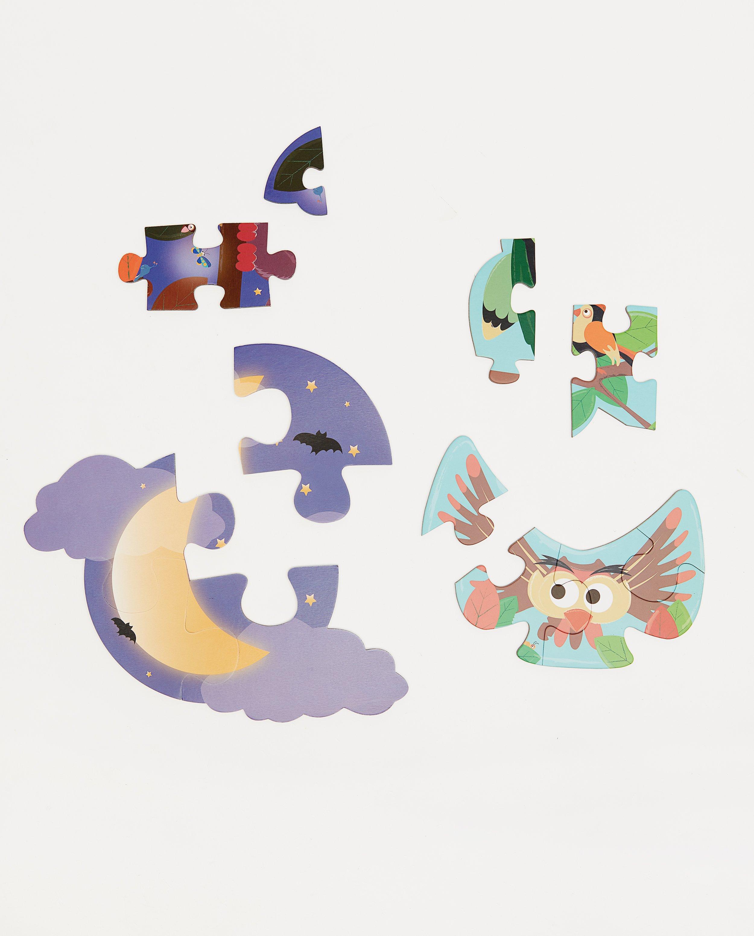 Cadeaux - Puzzle à contraste « hiboux » Scratch Europe