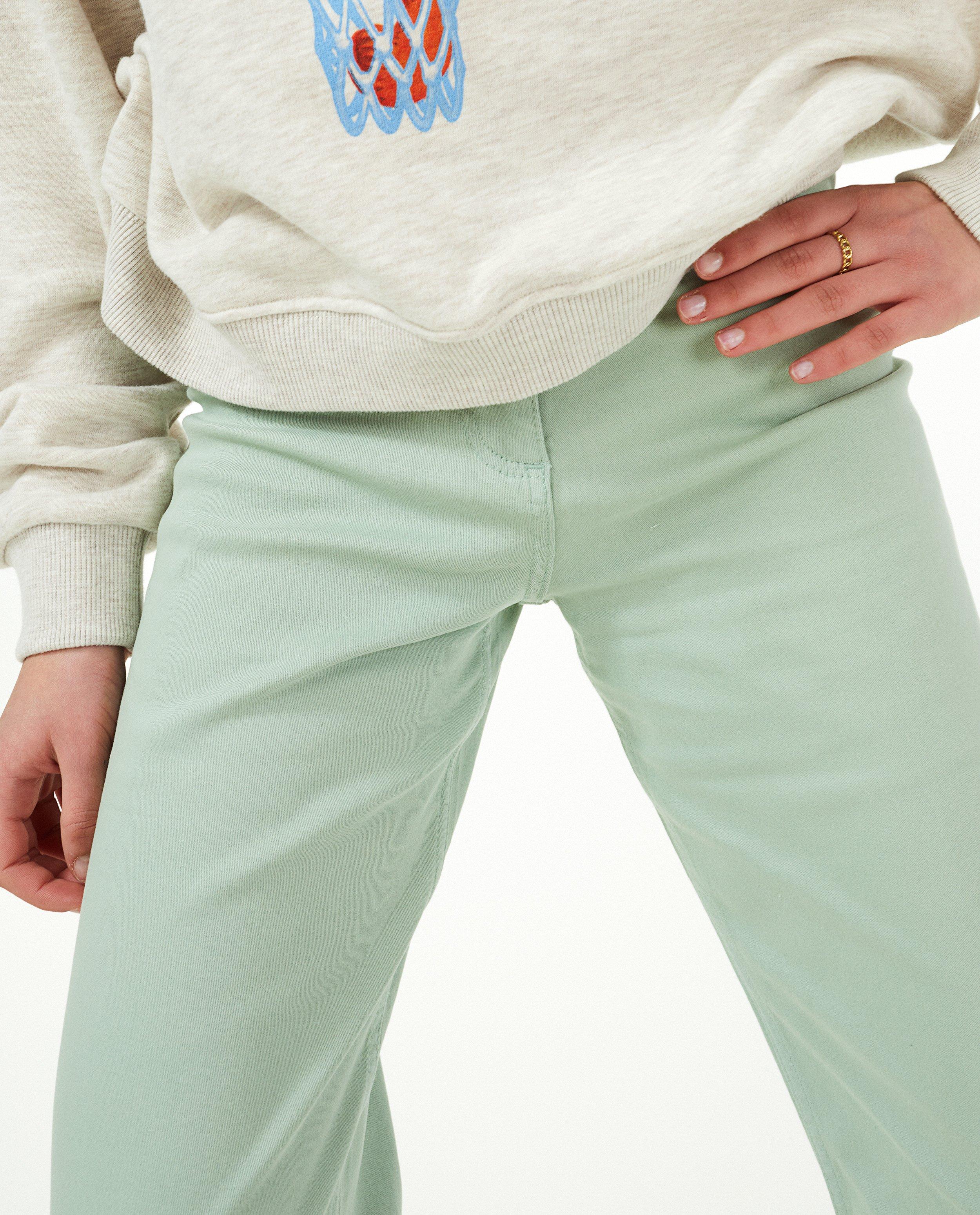 Jeans - Jupe-culotte verte en denim Pilar