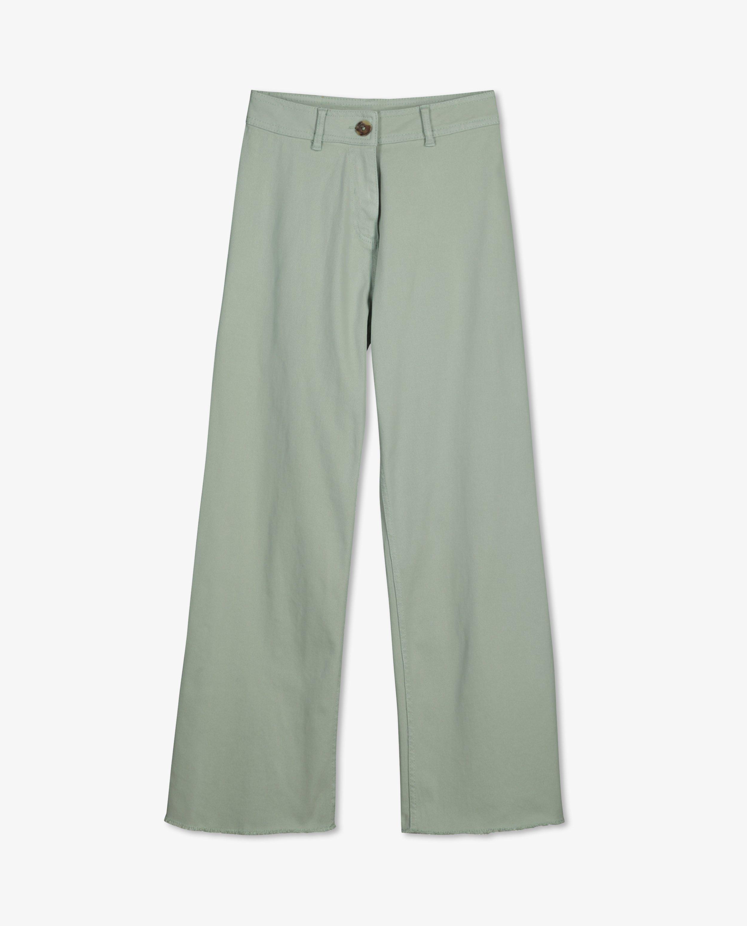 Jeans - Jupe-culotte verte en denim Pilar