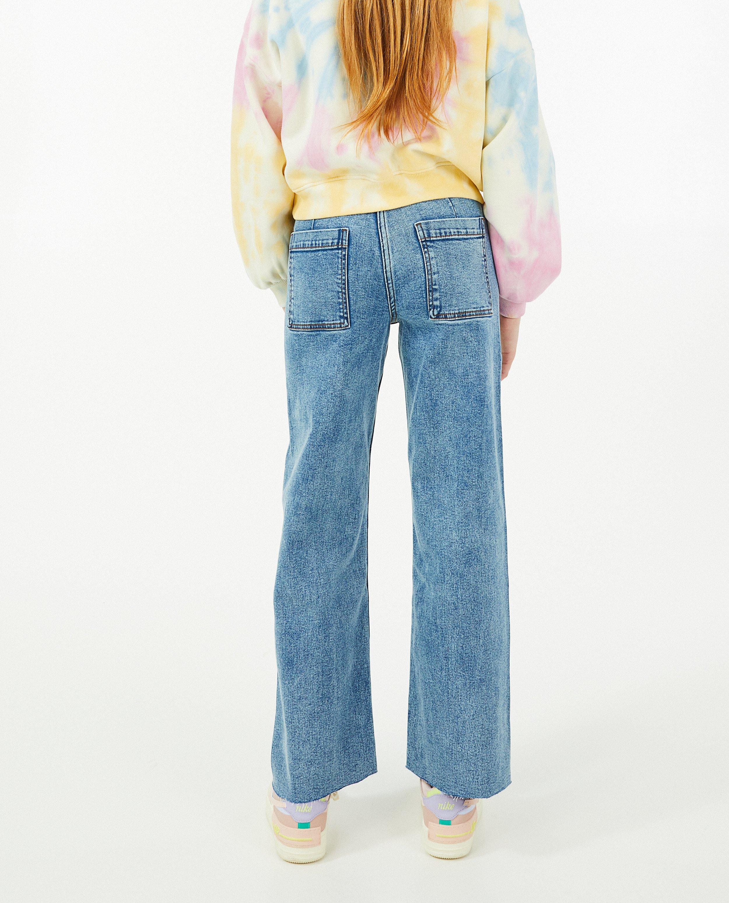 Jeans - Blauwe denim culotte Pilar