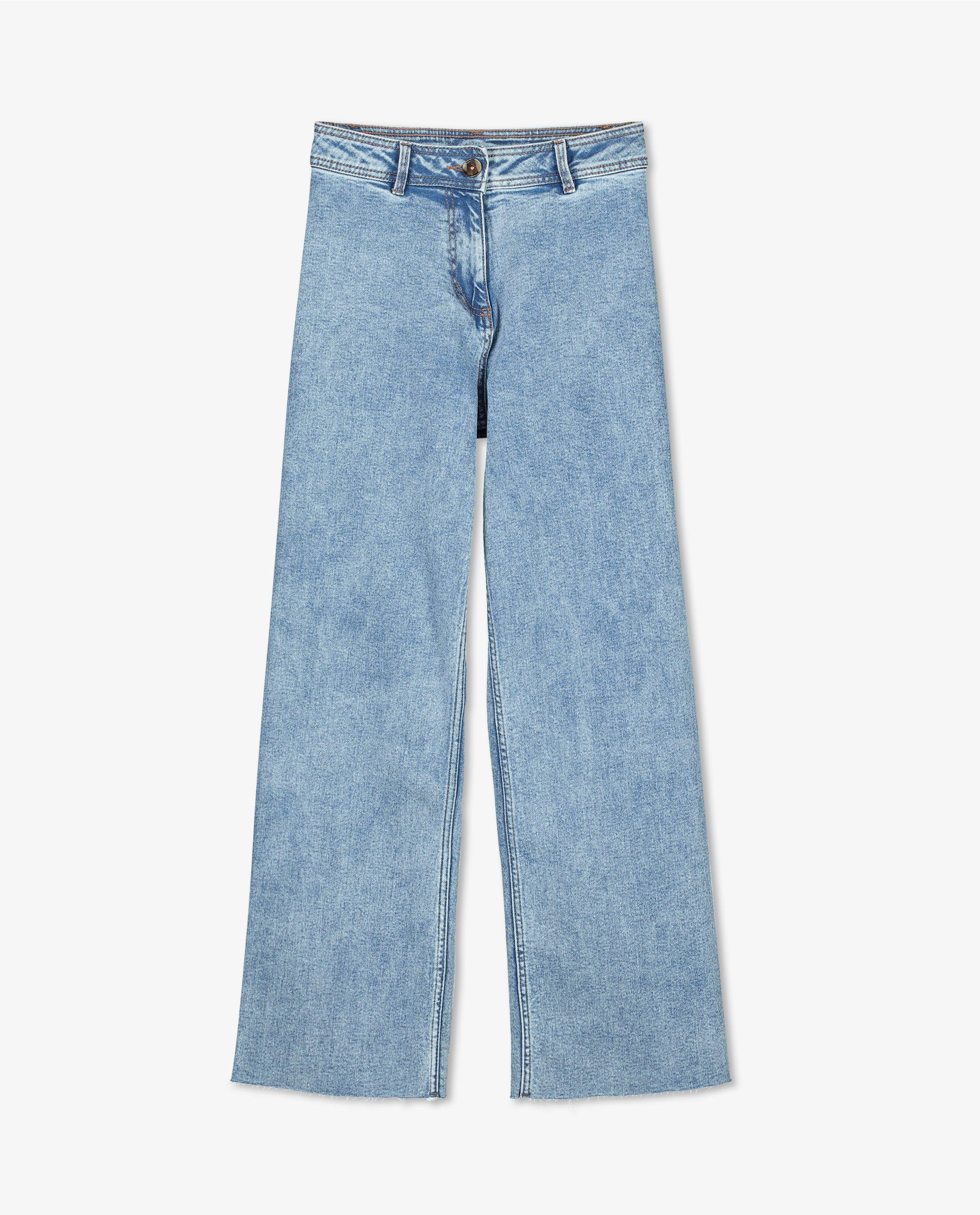 Jeans - Blauwe denim culotte Pilar
