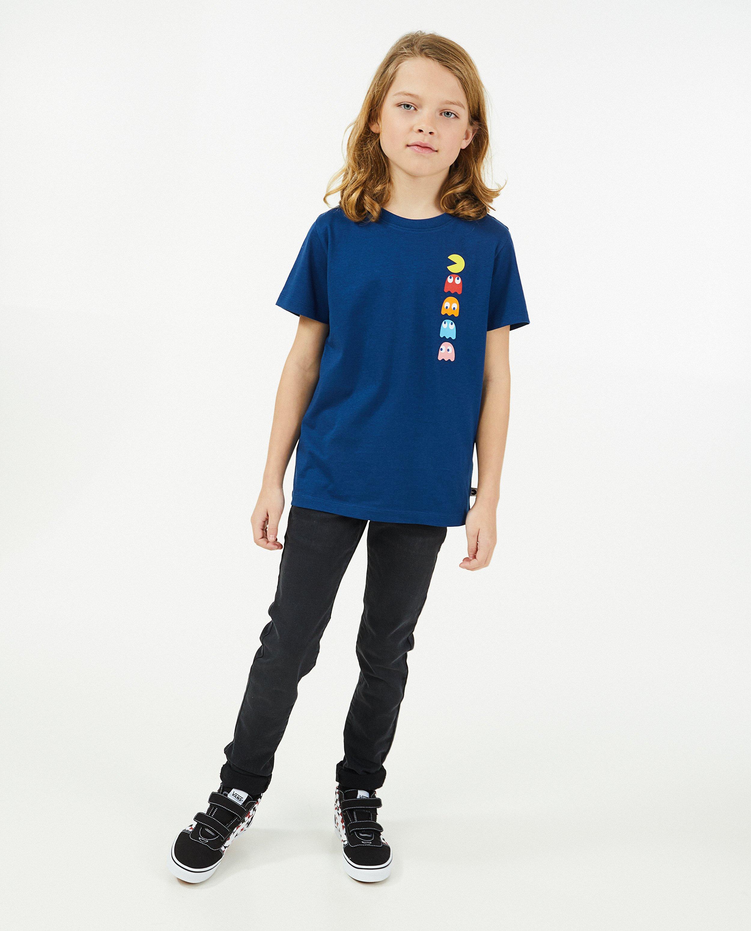 T-shirt bleu Pac-man - null - Pac-Man