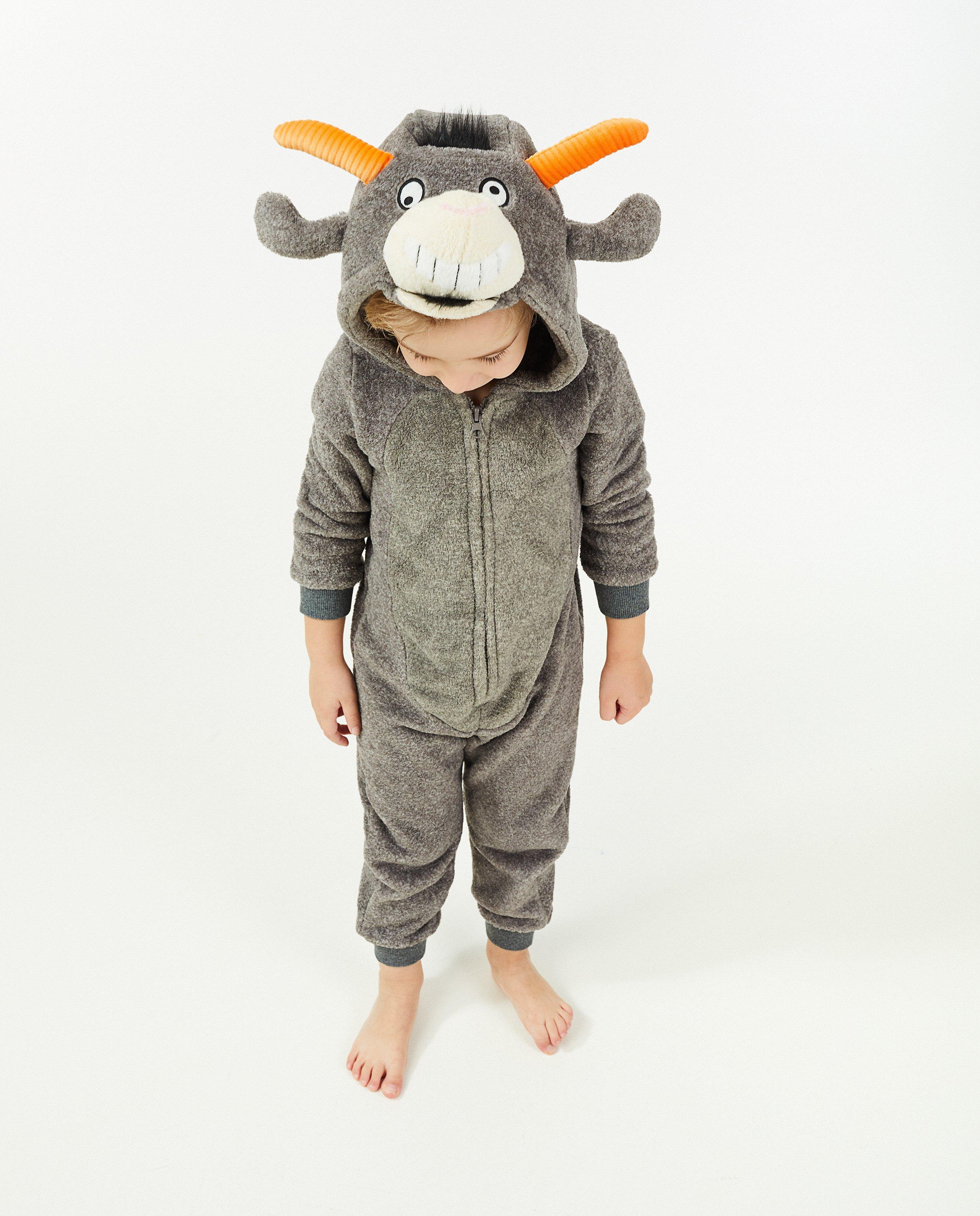 Grijze dierenonesie, 2-7 jaar - null - Kidz Nation