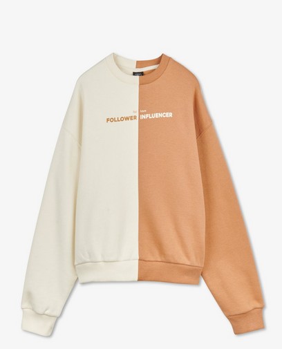 Sweater met color block