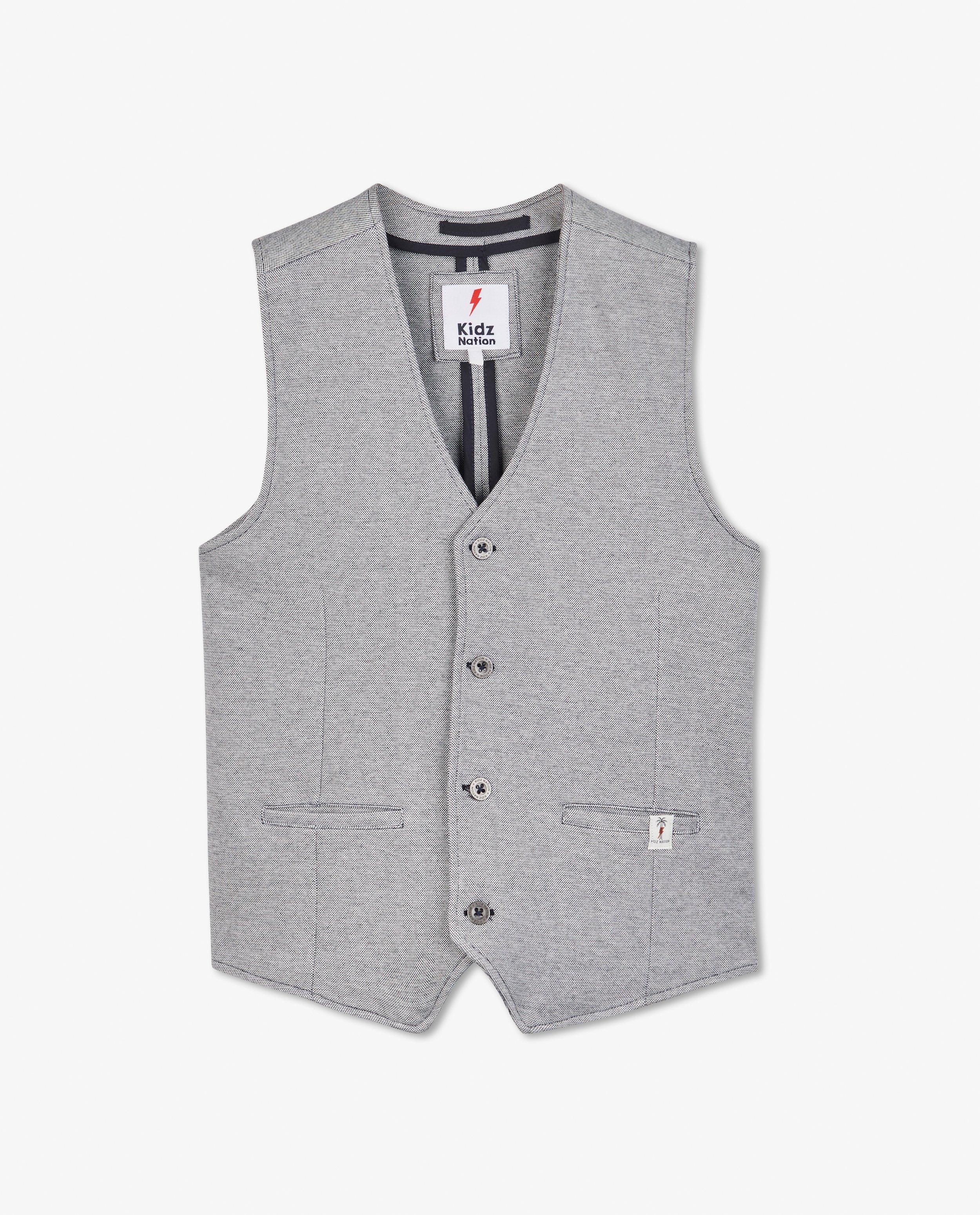 Cardigans - Gilet bleu et gris Communion