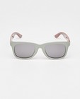 Zonnebrillen - Lichtgroene zonnebril met bruine beentjes
