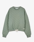 Sweaters - Groene quilted sweater