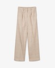 Pantalons - Pantalon brun à carreaux