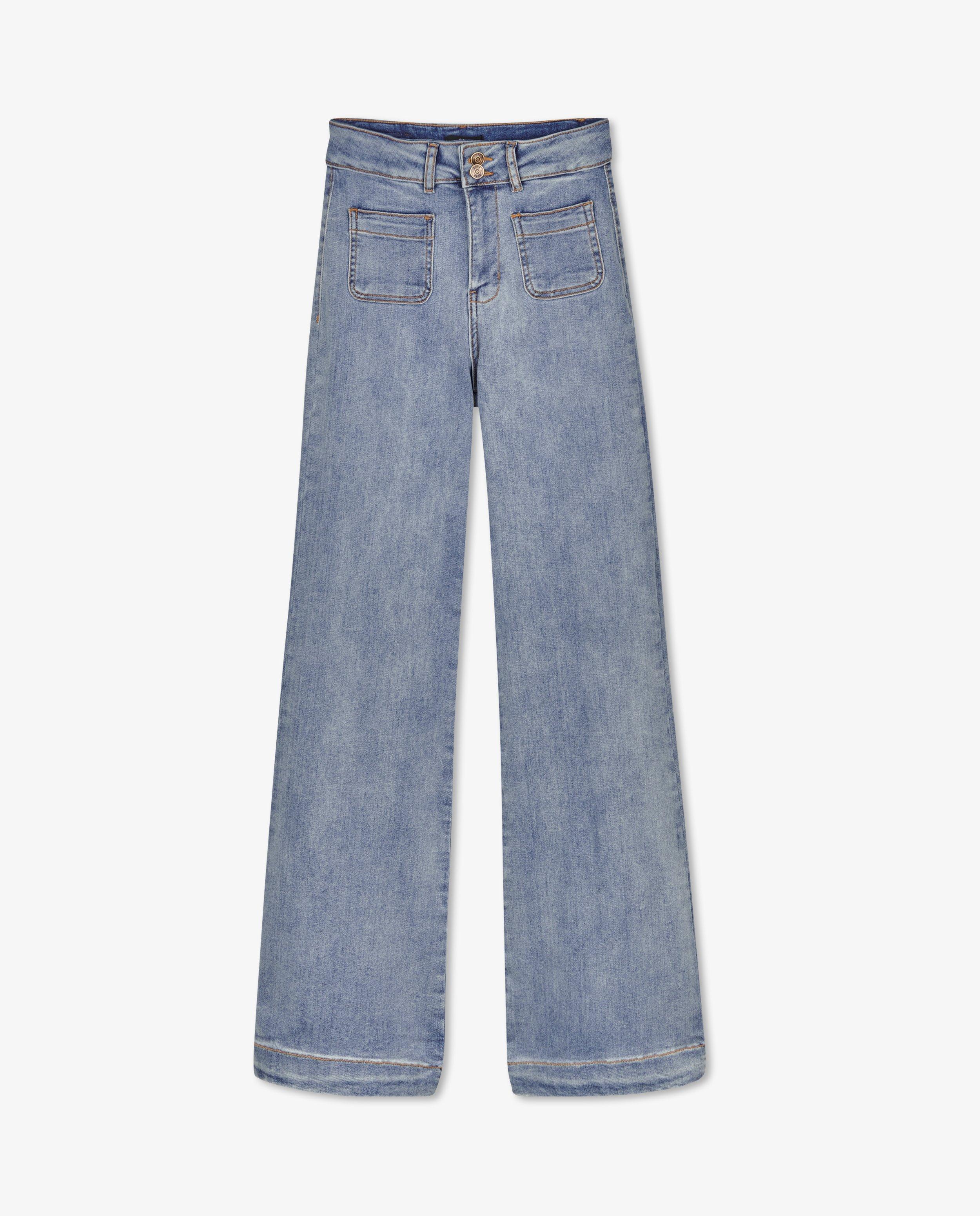 Jeans - Jeans à pattes d’éléphant bleu Rani