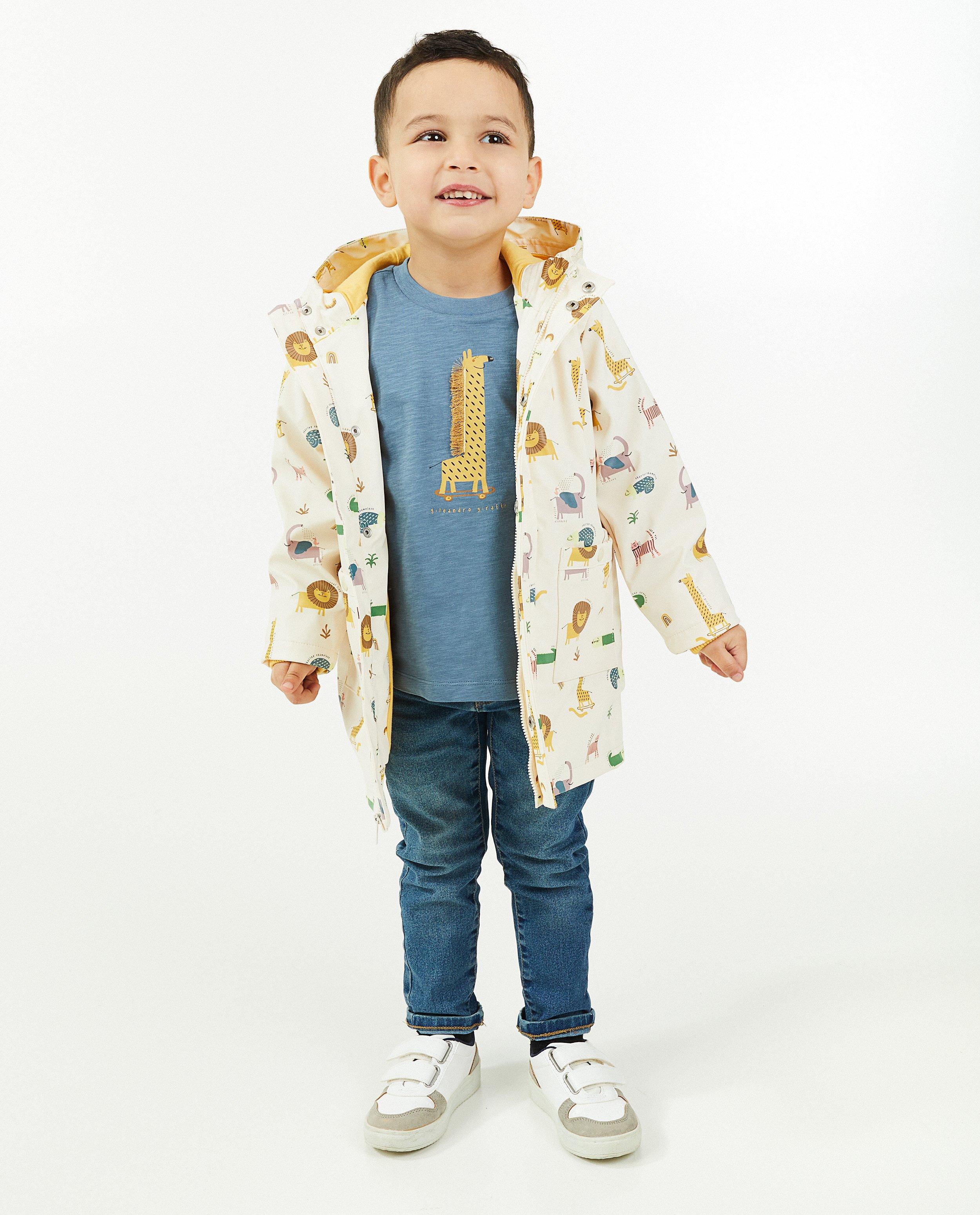 Poncho's en teddy's - Regenjas met dierenprint