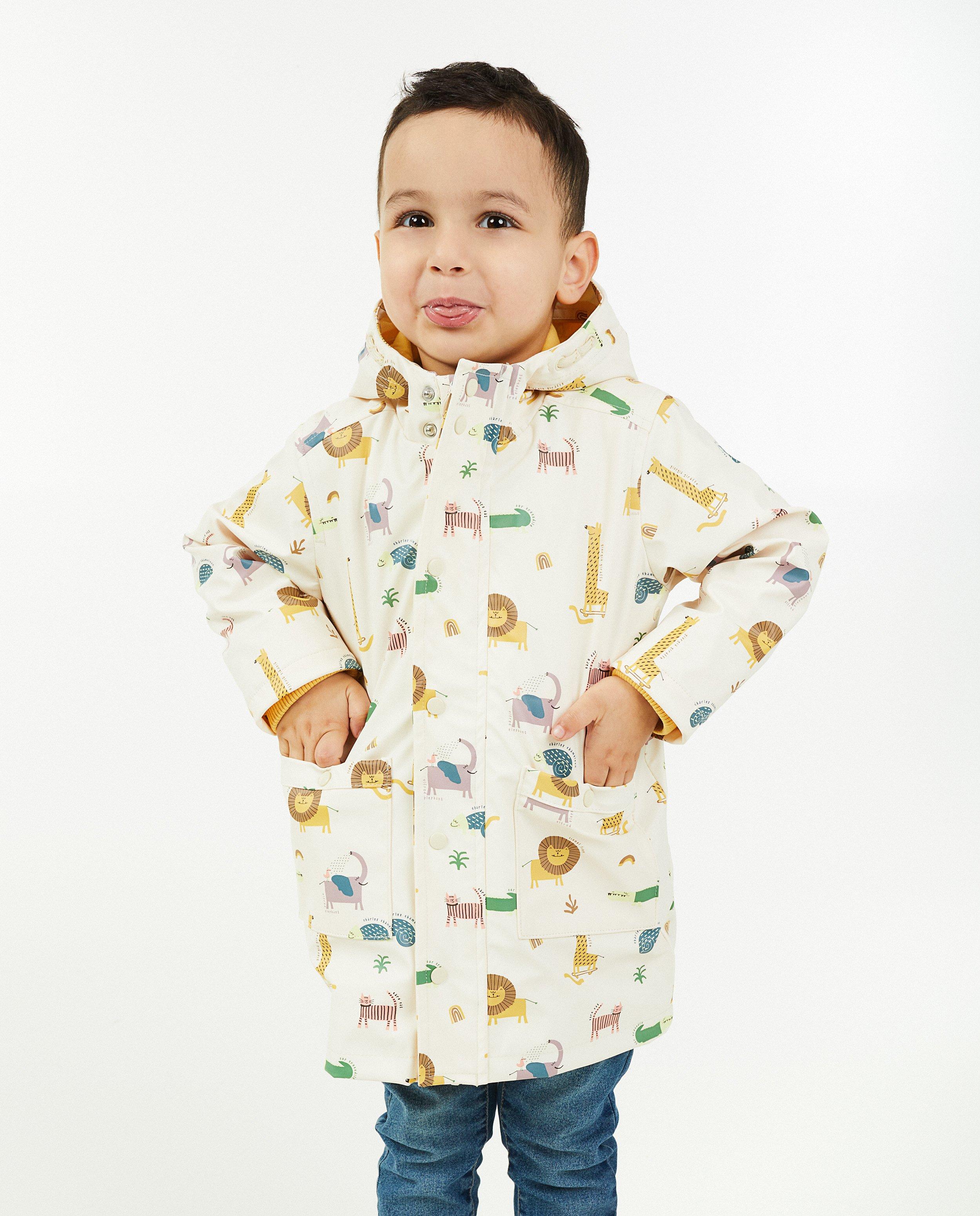 Poncho's en teddy's - Regenjas met dierenprint