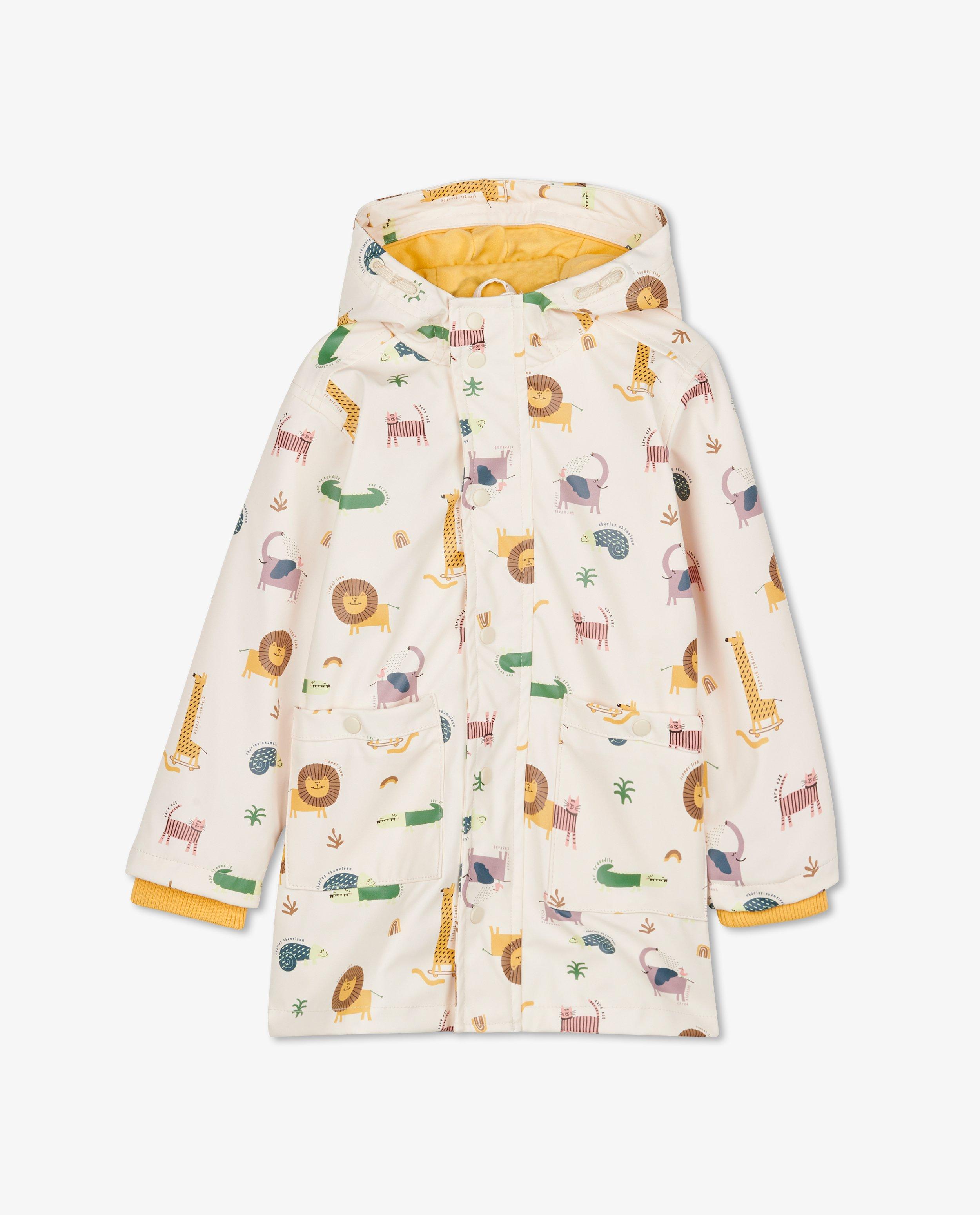 Poncho's en teddy's - Regenjas met dierenprint
