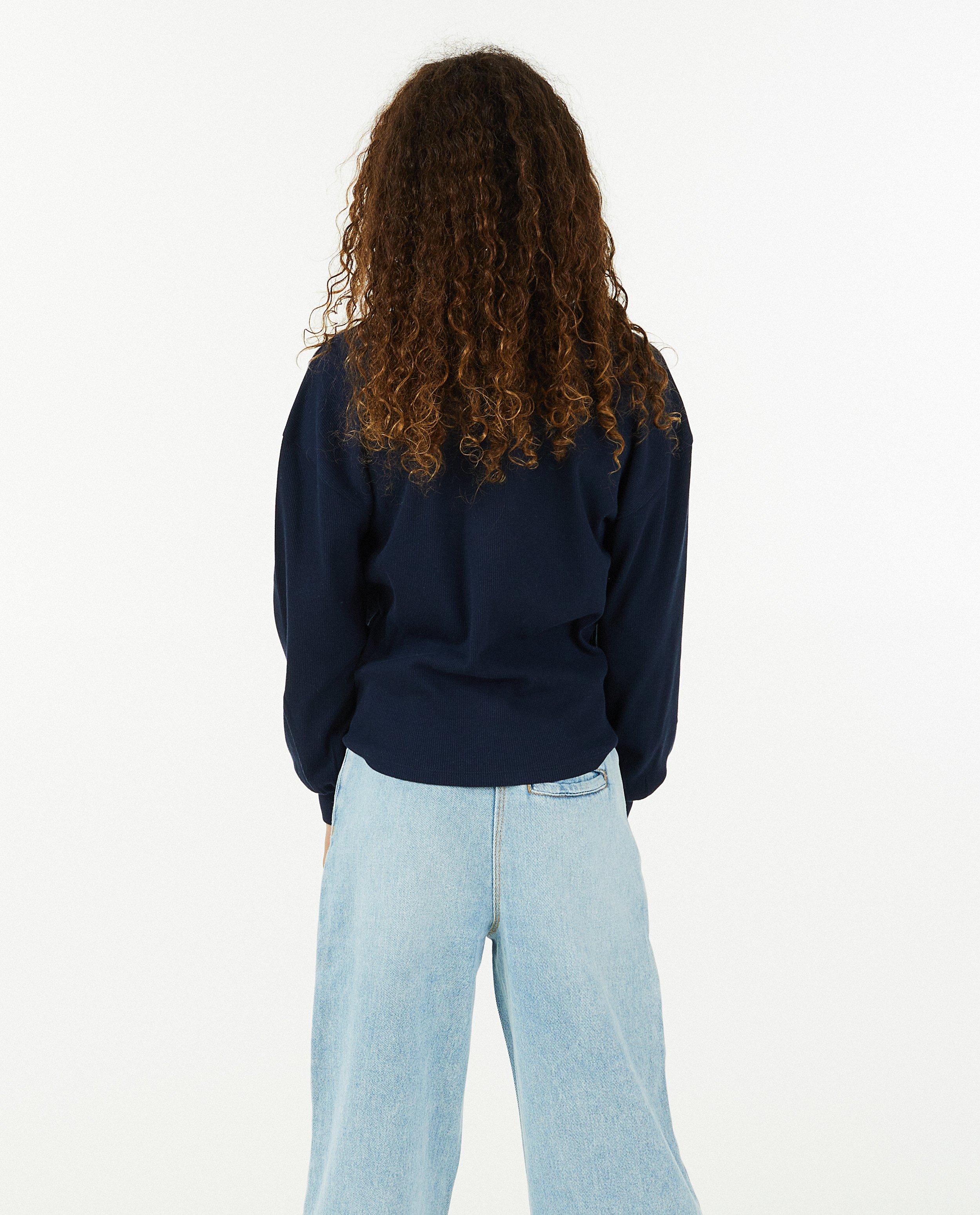 Sweaters - Rode sweater met knoopdetail