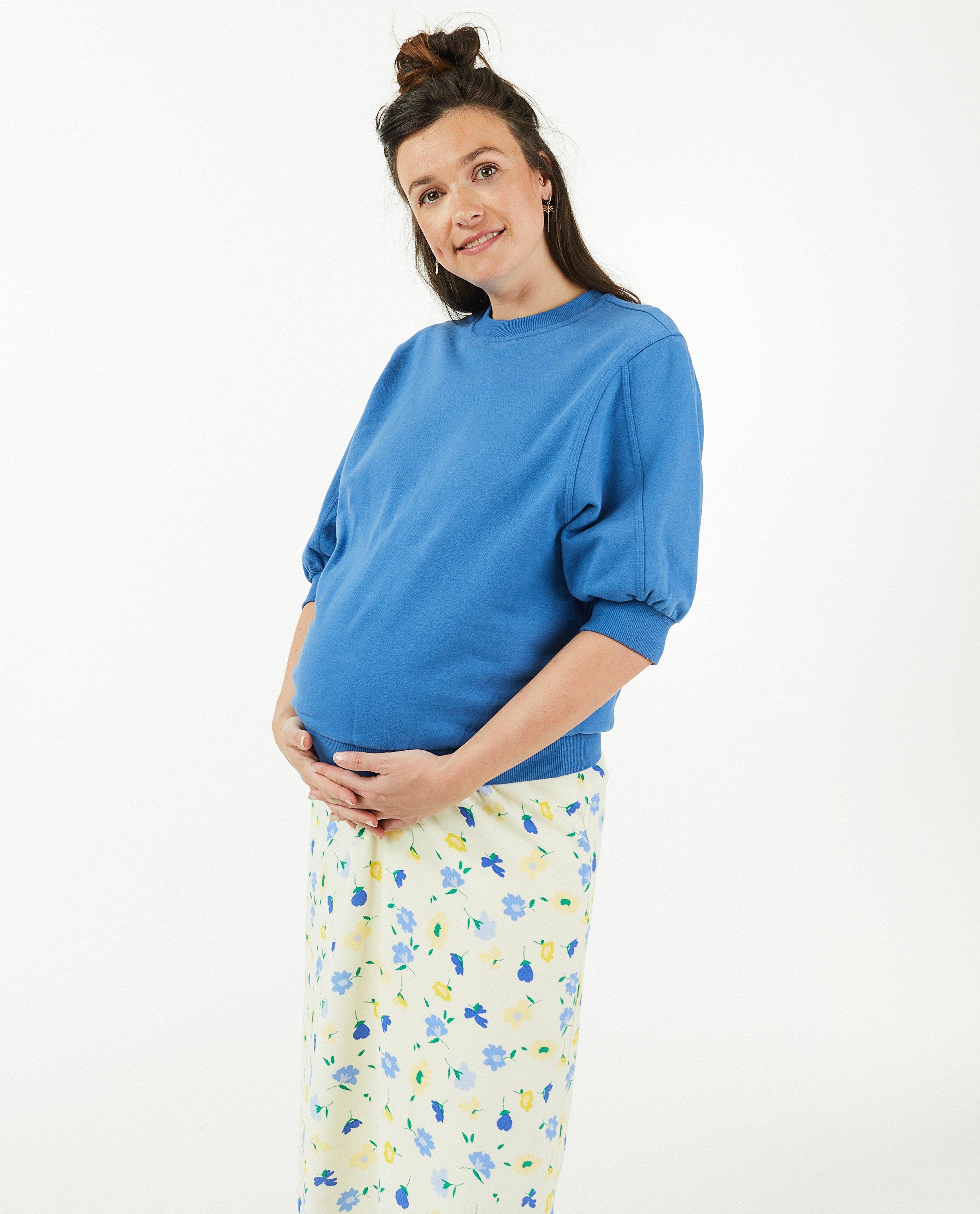Sweat bleu Atelier Maman - null - Joli Ronde