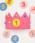 Roze verjaardagskroon, 1-8 jaar - met 8 patches - Milla Star