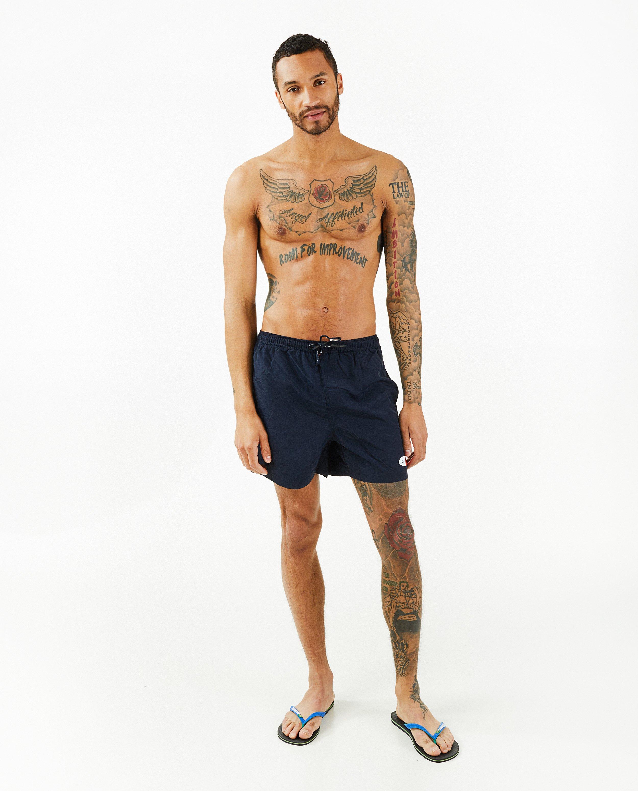Donkerblauwe zwemshort - null - Quarterback