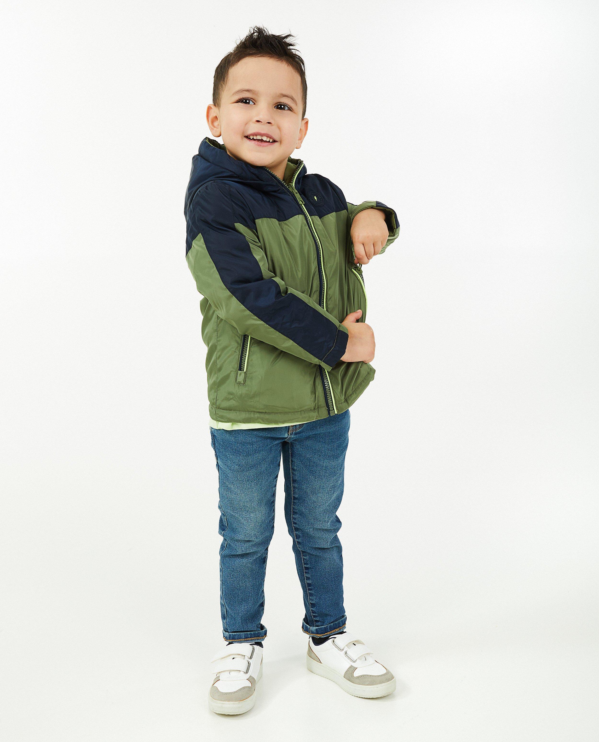 Omkeerbare groene jas, 2-7 jaar - Product Detail - khaki - afbeelding nummer 1
