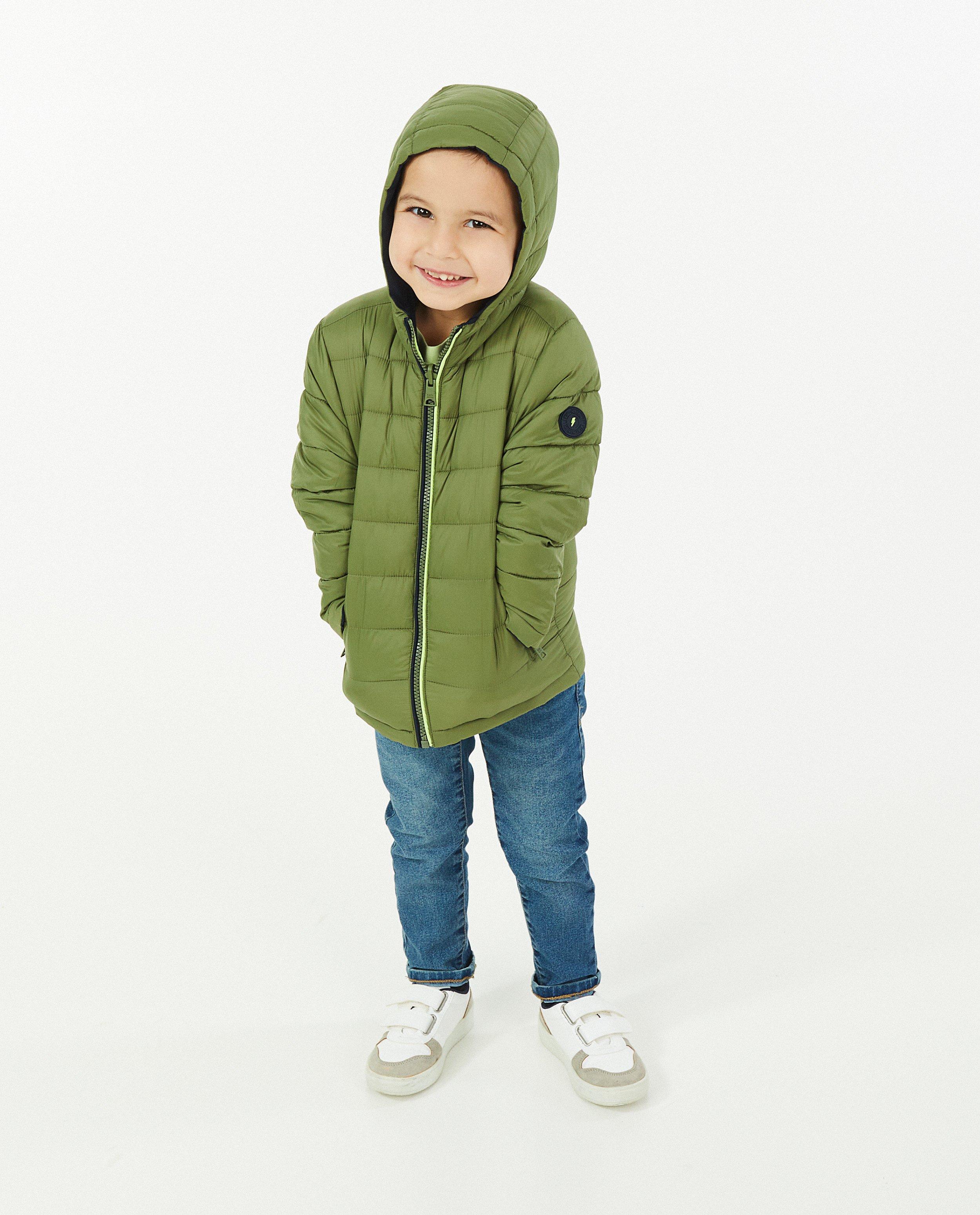 Omkeerbare groene jas, 2-7 jaar - Product Detail - khaki - afbeelding nummer 3