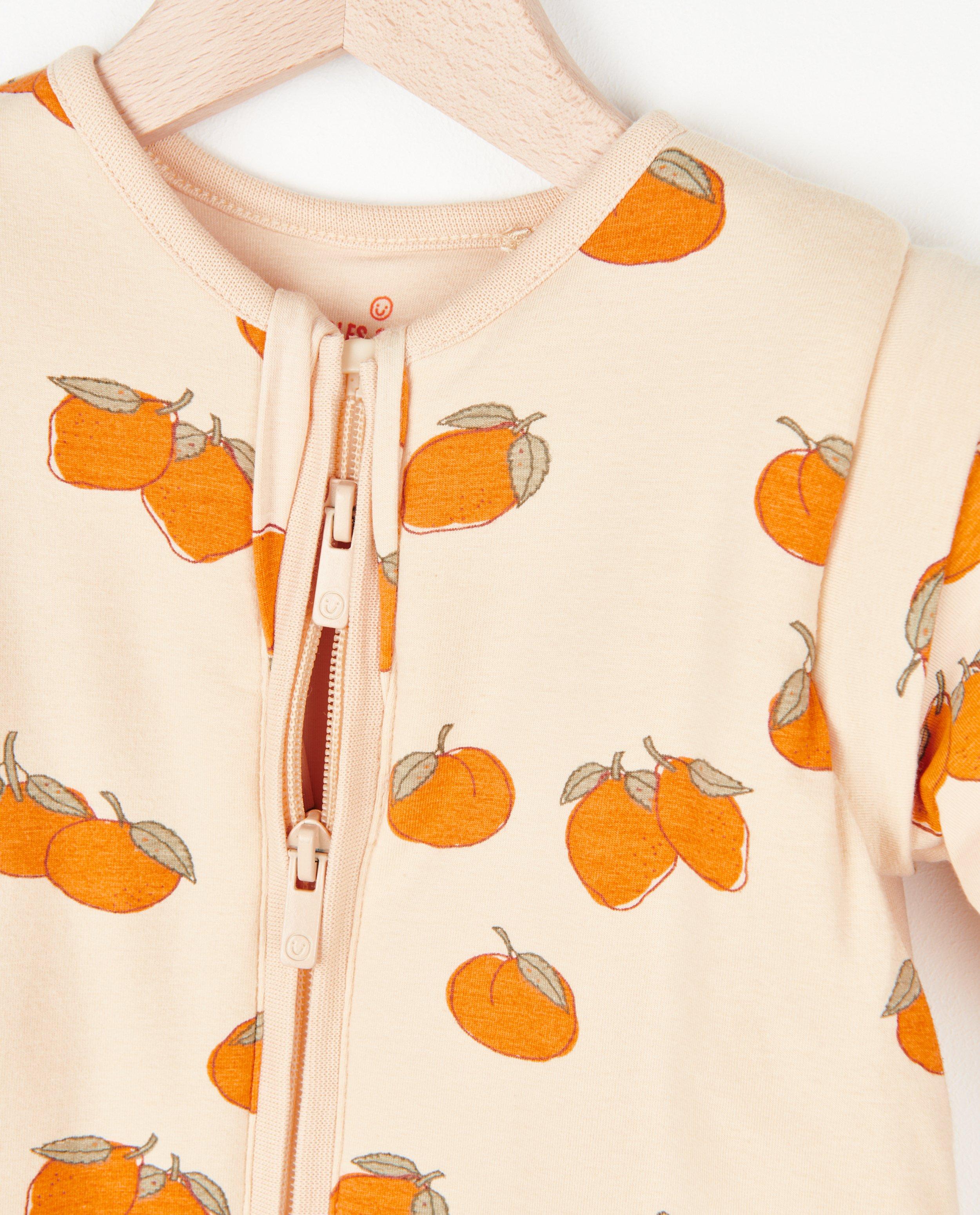 Babyspulletjes - Oranje slaapzak met gordelopening