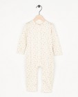Ecru pyjama met bloemenprint - null - Cuddles and Smiles