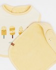 Babyspulletjes - Set van 2 slabbetjes geel