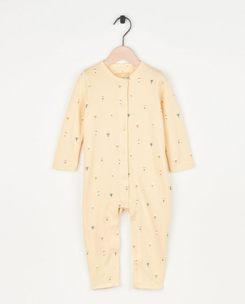 Pyjama jaune à imprimé - null - Cuddles and Smiles