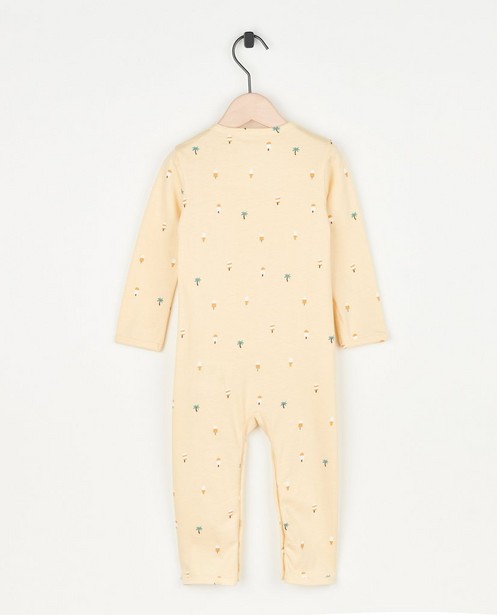 Pyjamas - Pyjama jaune à imprimé