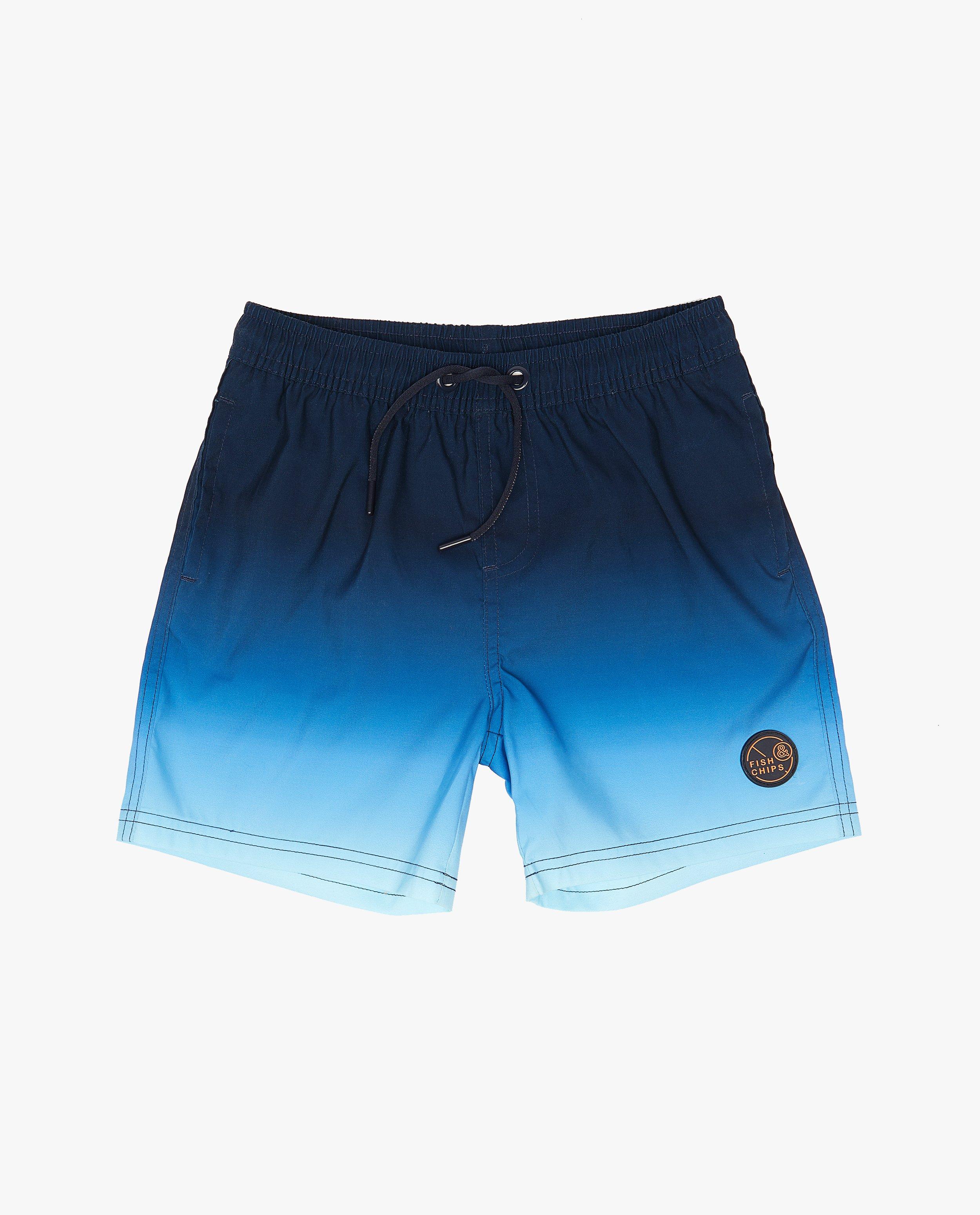 Blauwe zwemshort met gradiënt - null - Fish & Chips