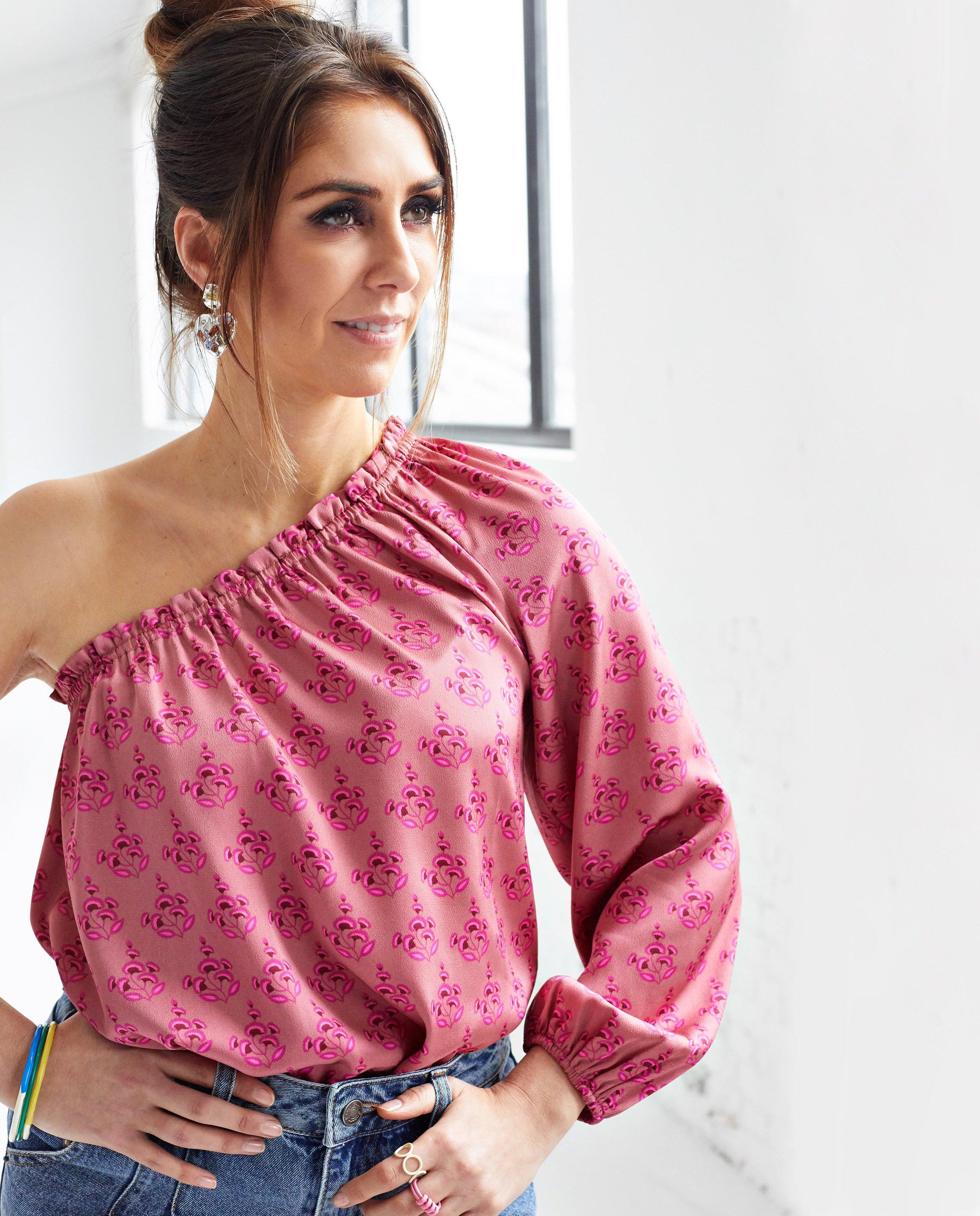 Top asym&eacute;trique Kim Van Oncen - D&eacute;tails du produit - rose - image num&eacute;ro 2