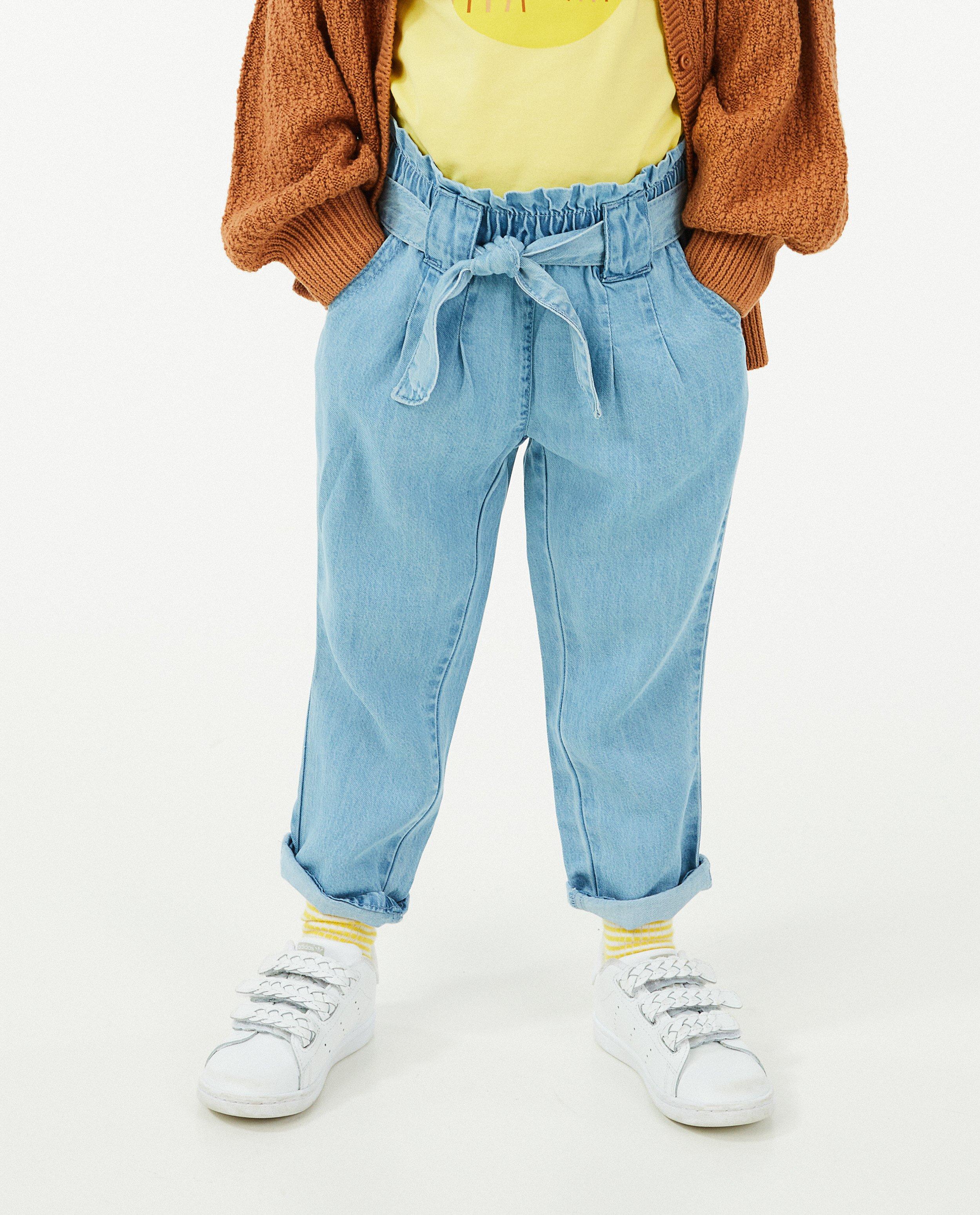 Jeans - Pantalon bleu coupe mom