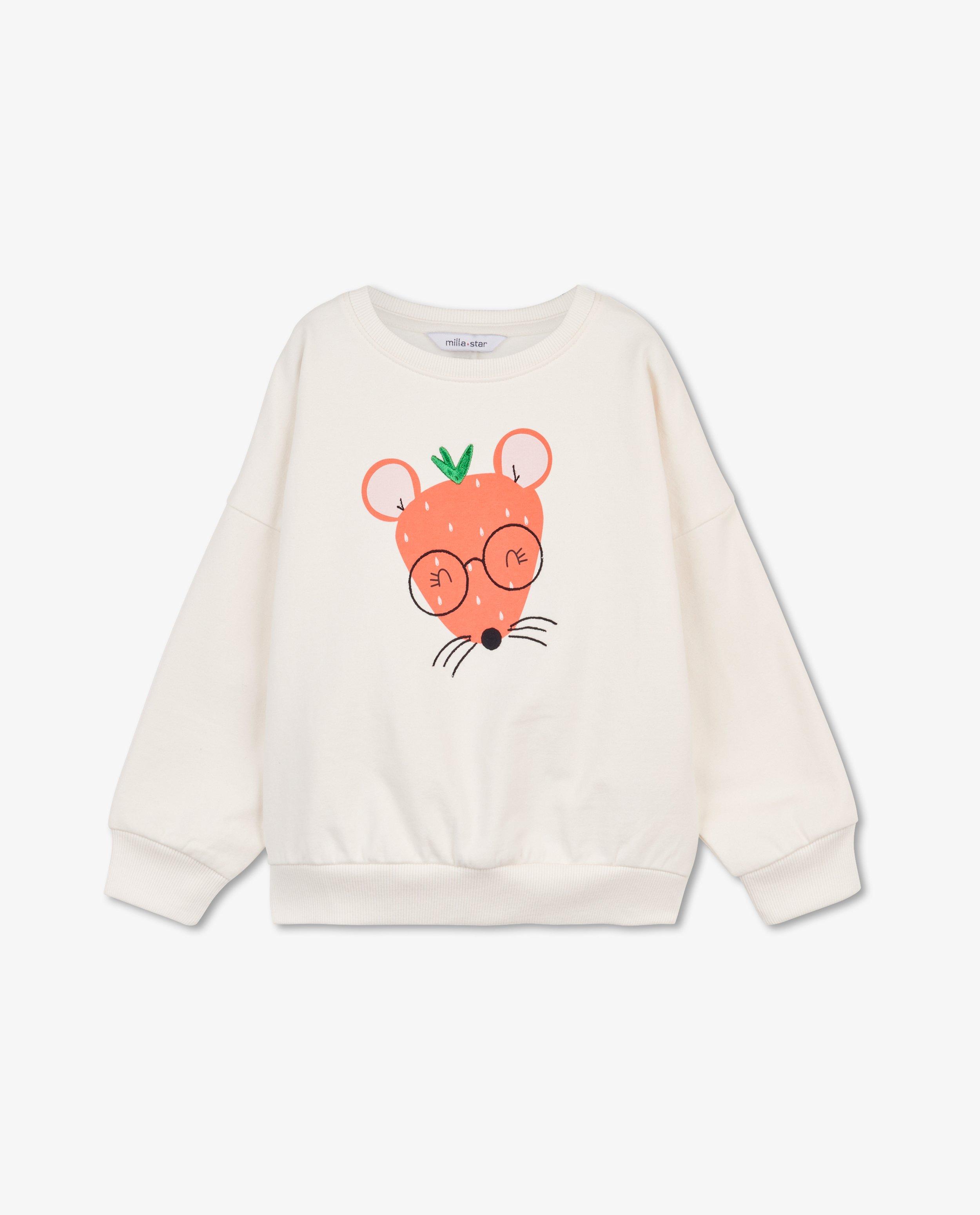 Sweaters - Witte sweater met print