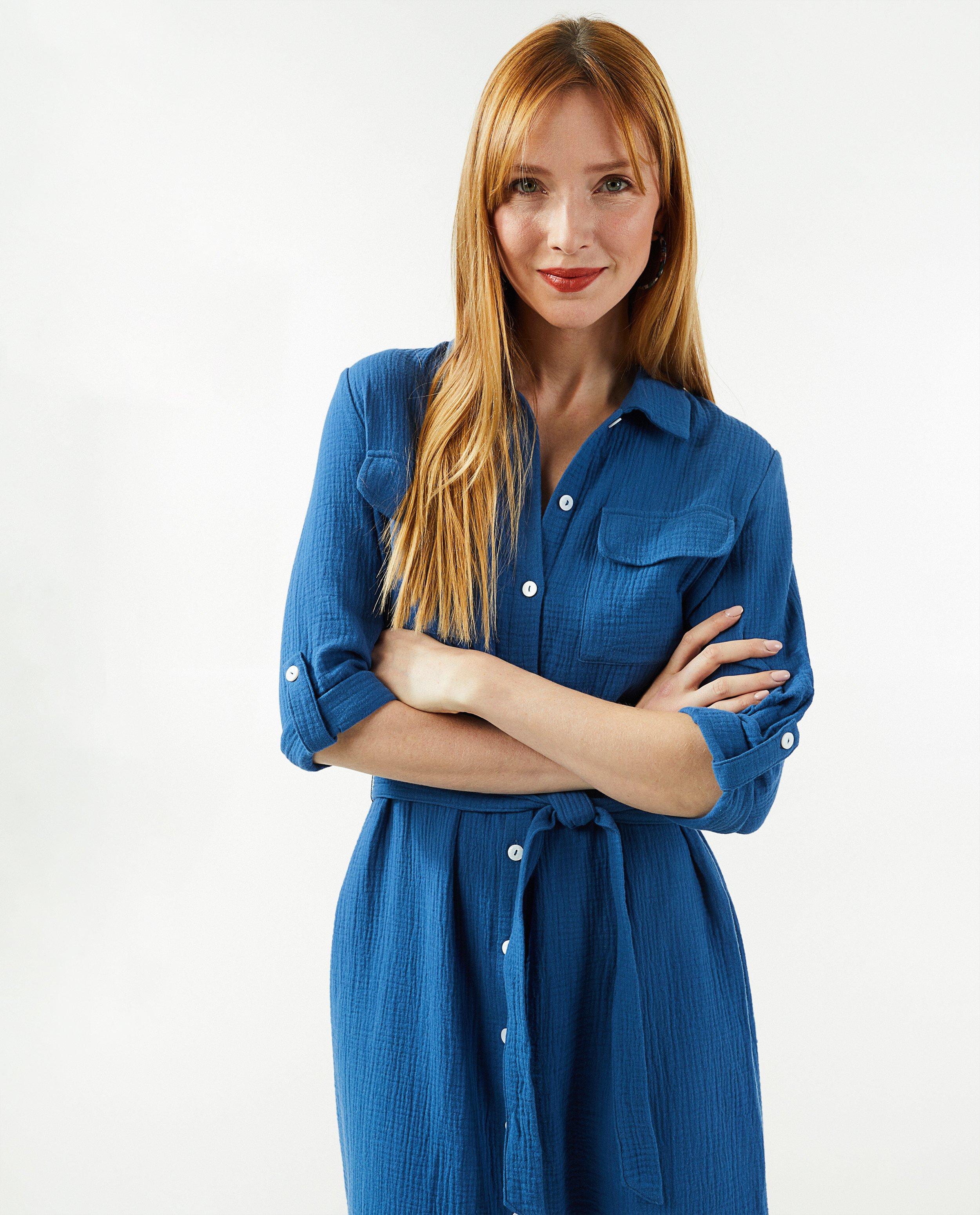 Kleedjes - Blauwe jurk Sora