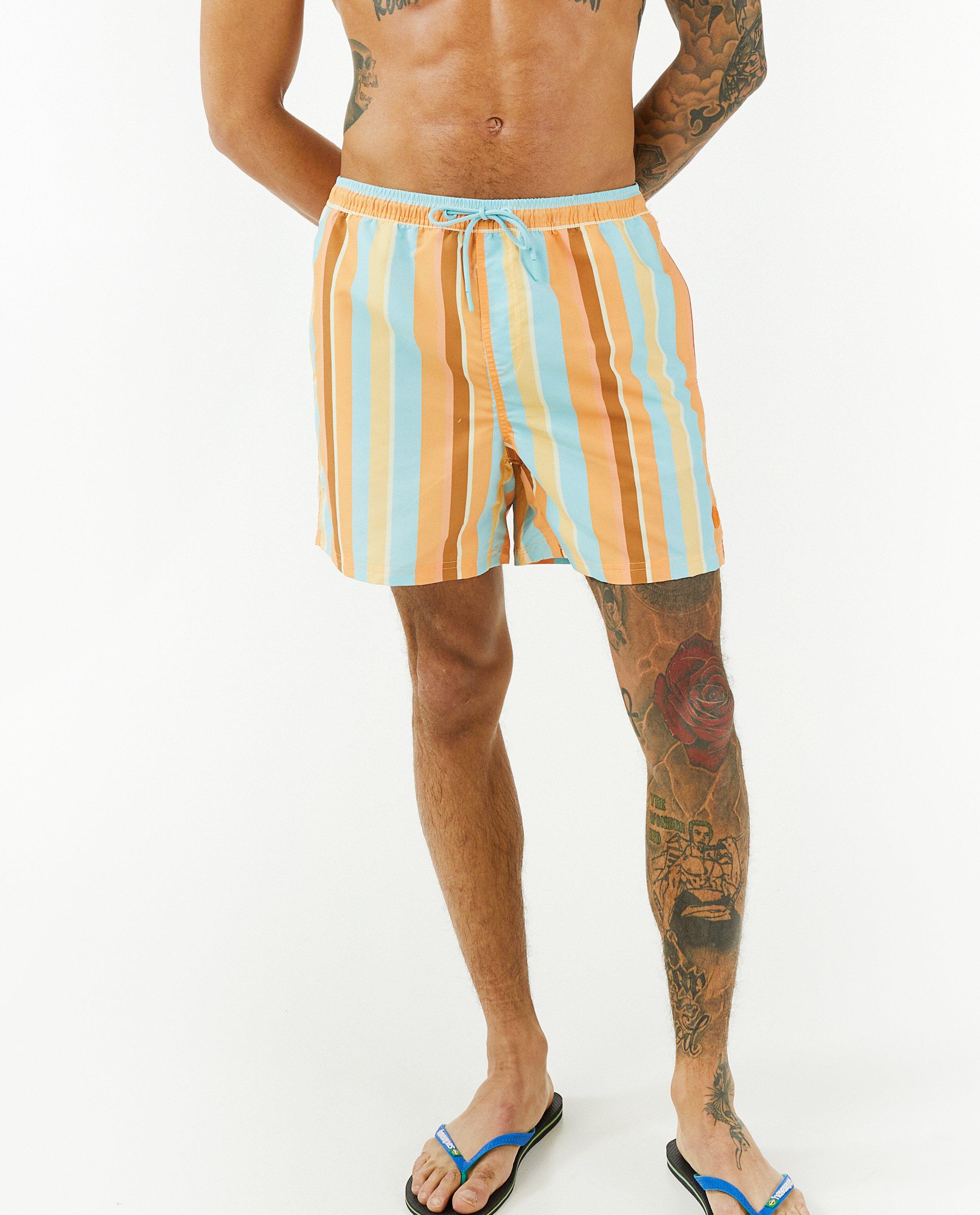 Zwemkleding - Gestreepte zwemshort, heren