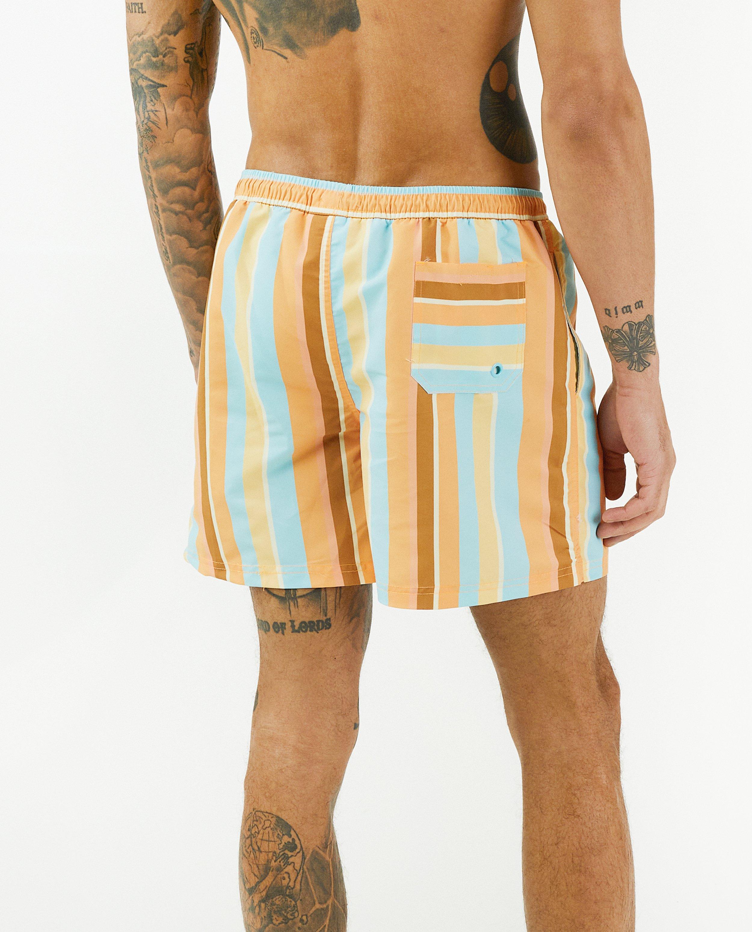 Zwemkleding - Gestreepte zwemshort, heren