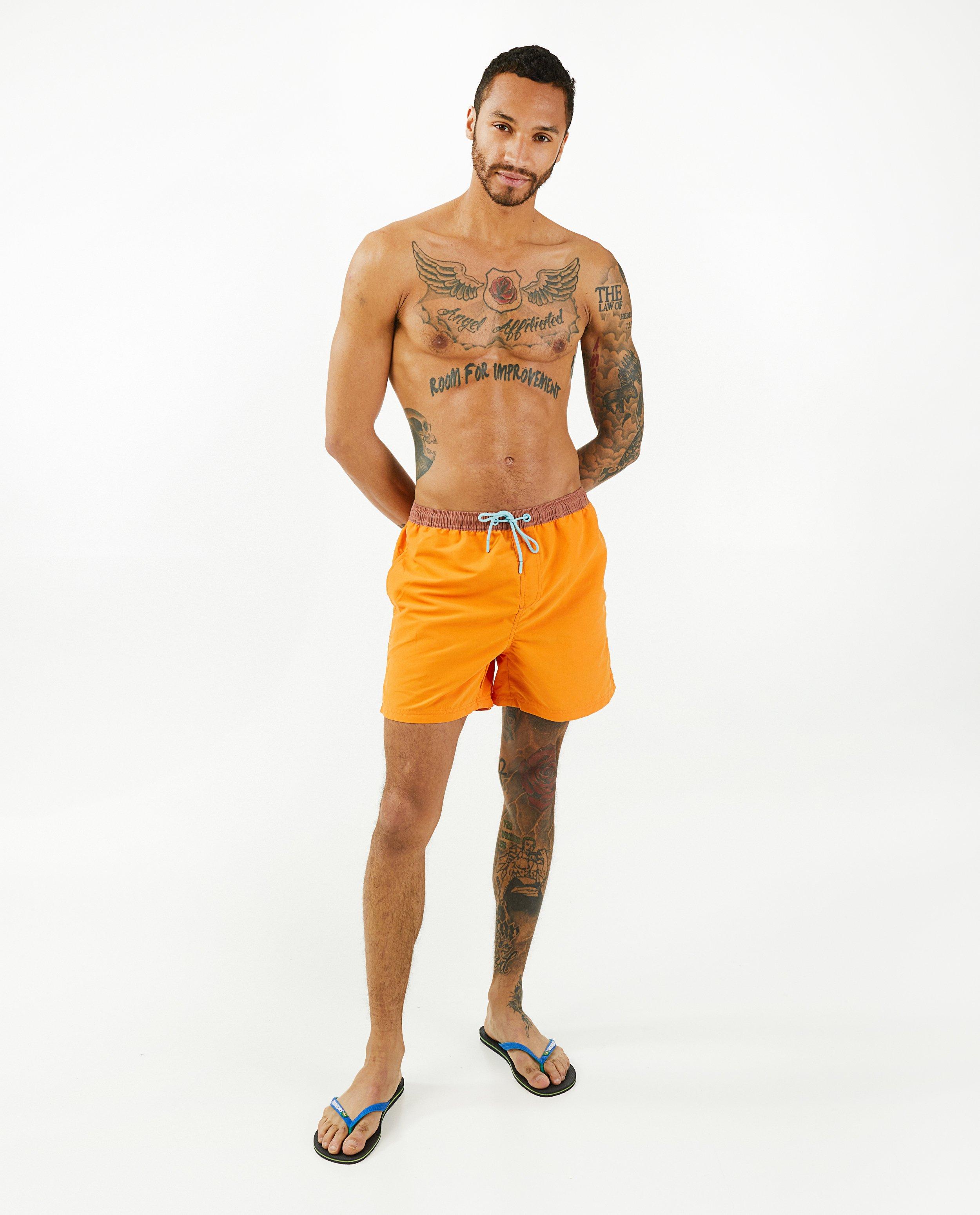 Oranje zwemshort, heren - Product Detail - oranje - afbeelding nummer 1
