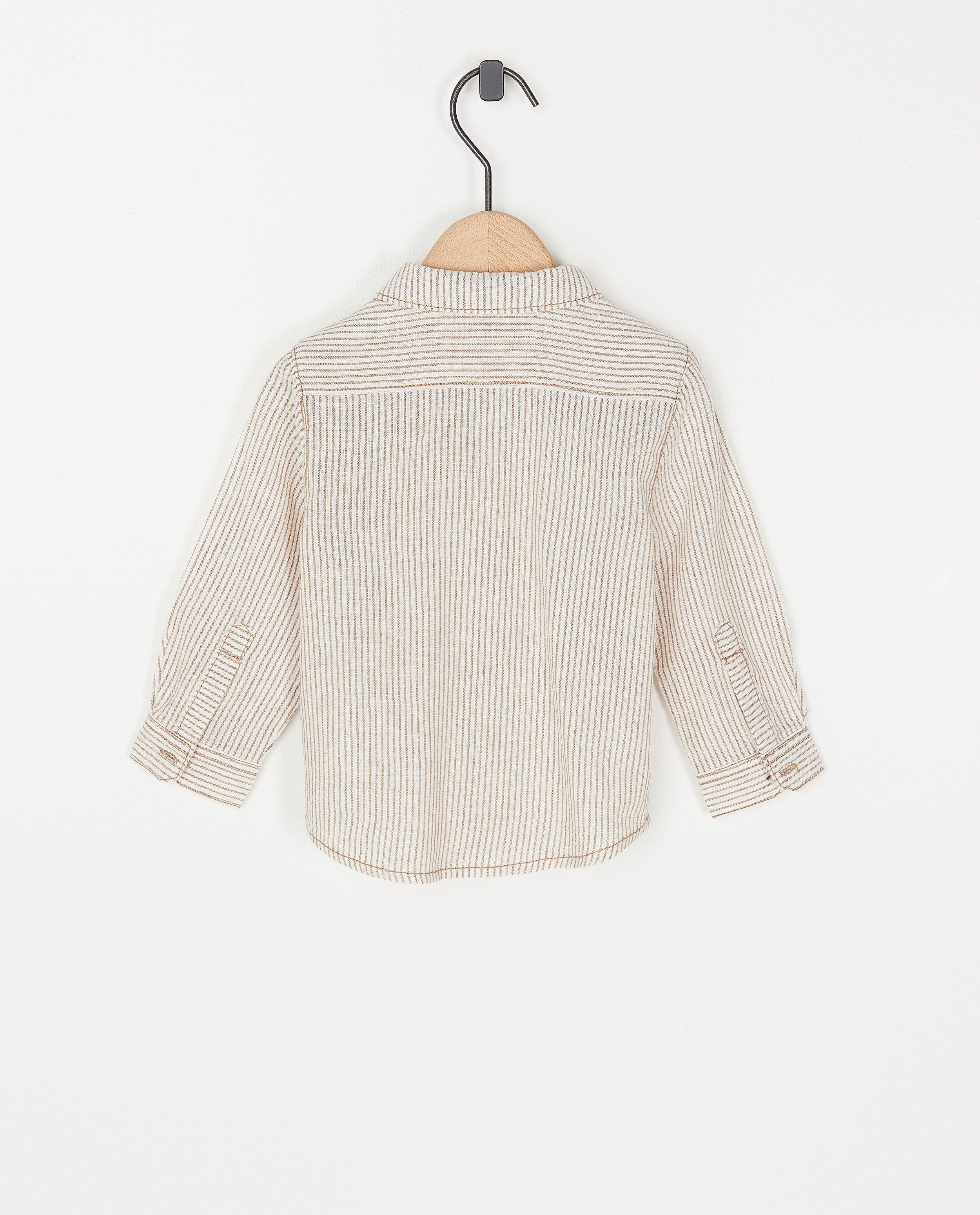 Chemises - Chemise en lin avec un nœud papillon Fête