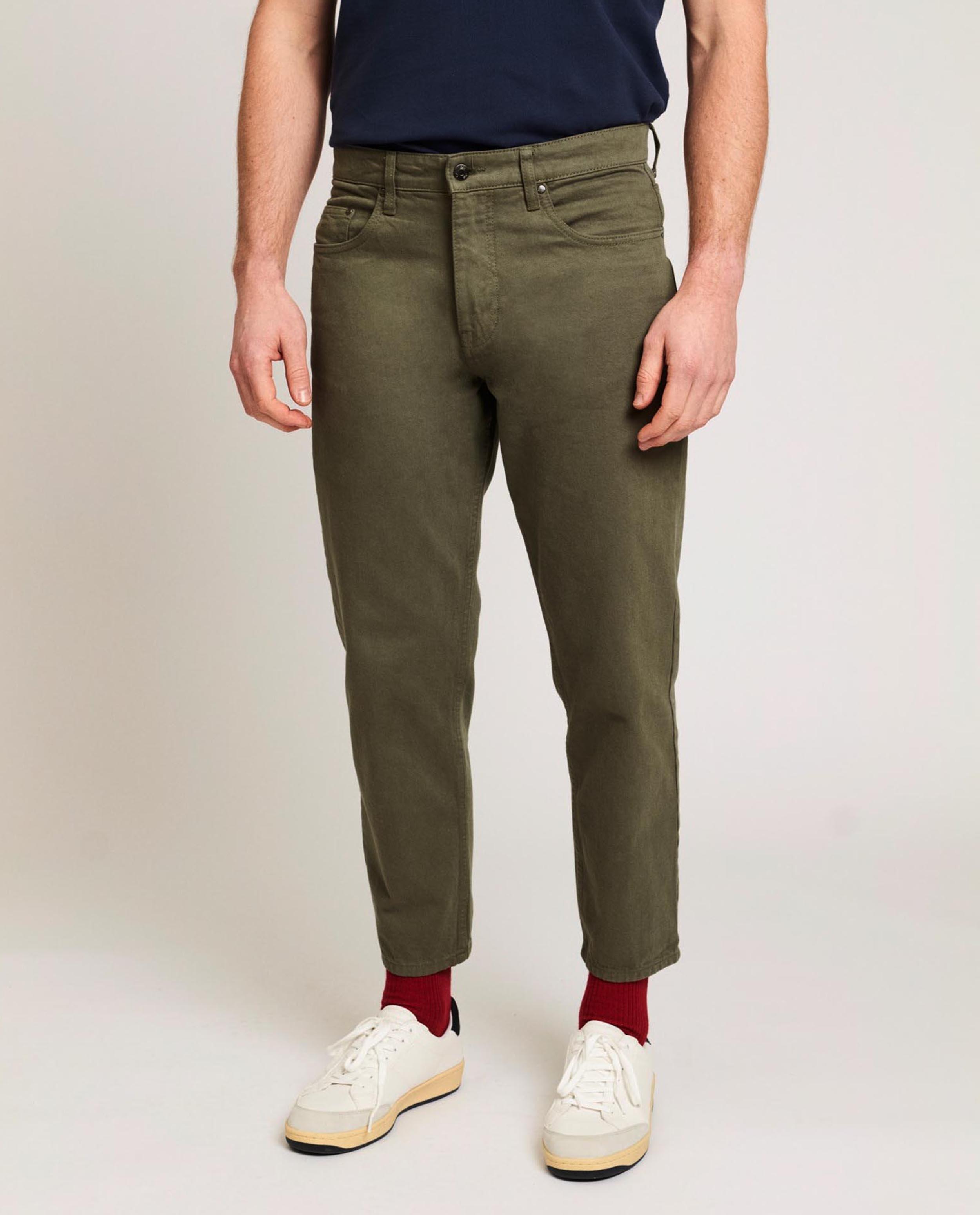 Broeken - Kakigroene jeans CKS
