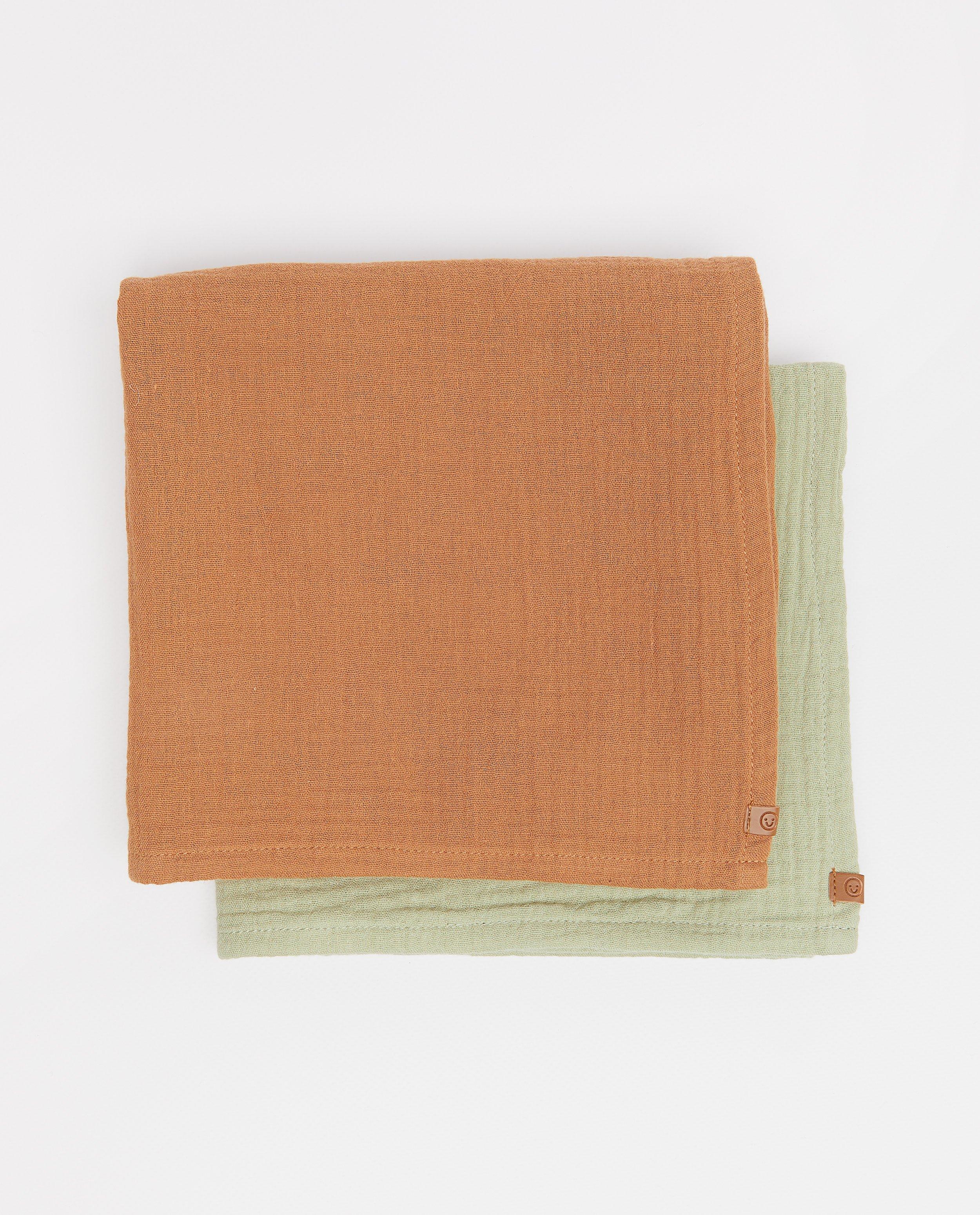 Lot de 2 serviettes en tétra douces - null - Cuddles and Smiles