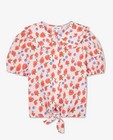 Chemises - Chemisier rose à fraises et baies