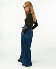 Donkerblauwe jeans met knooplint - wijd - Paris