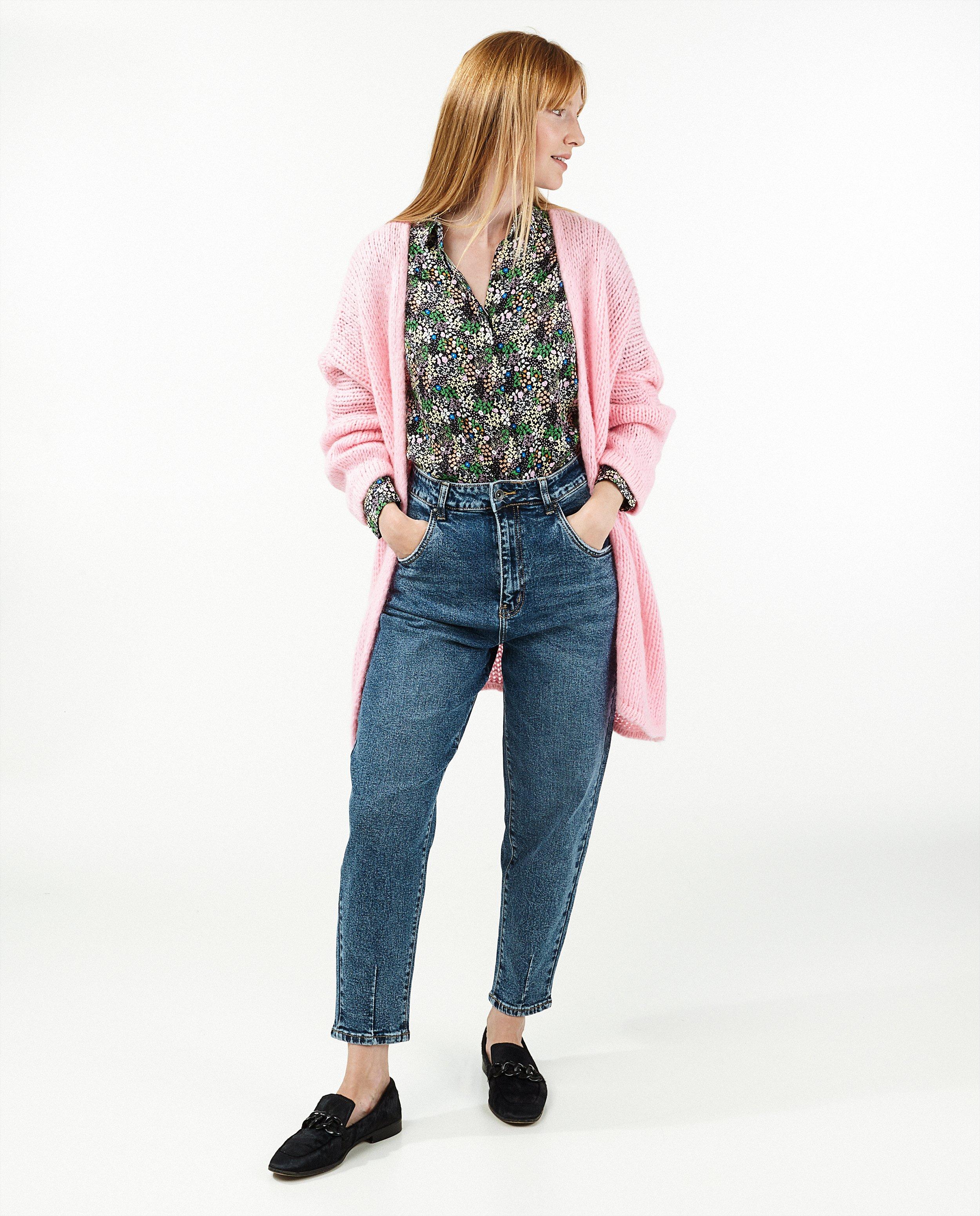 Jeans straight bleu - avec du stretch - Paris
