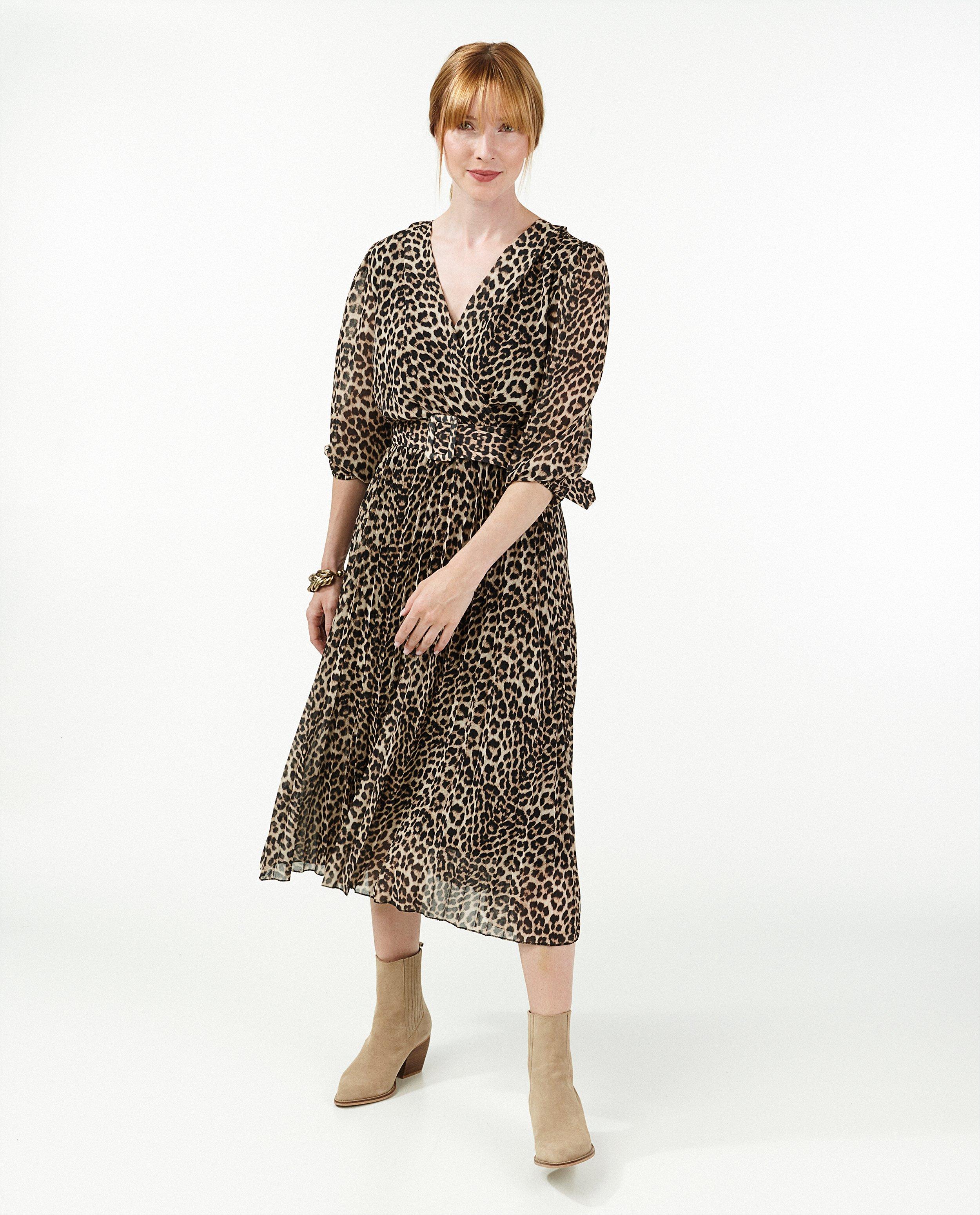 Kleedjes - Jurk met luipaard print