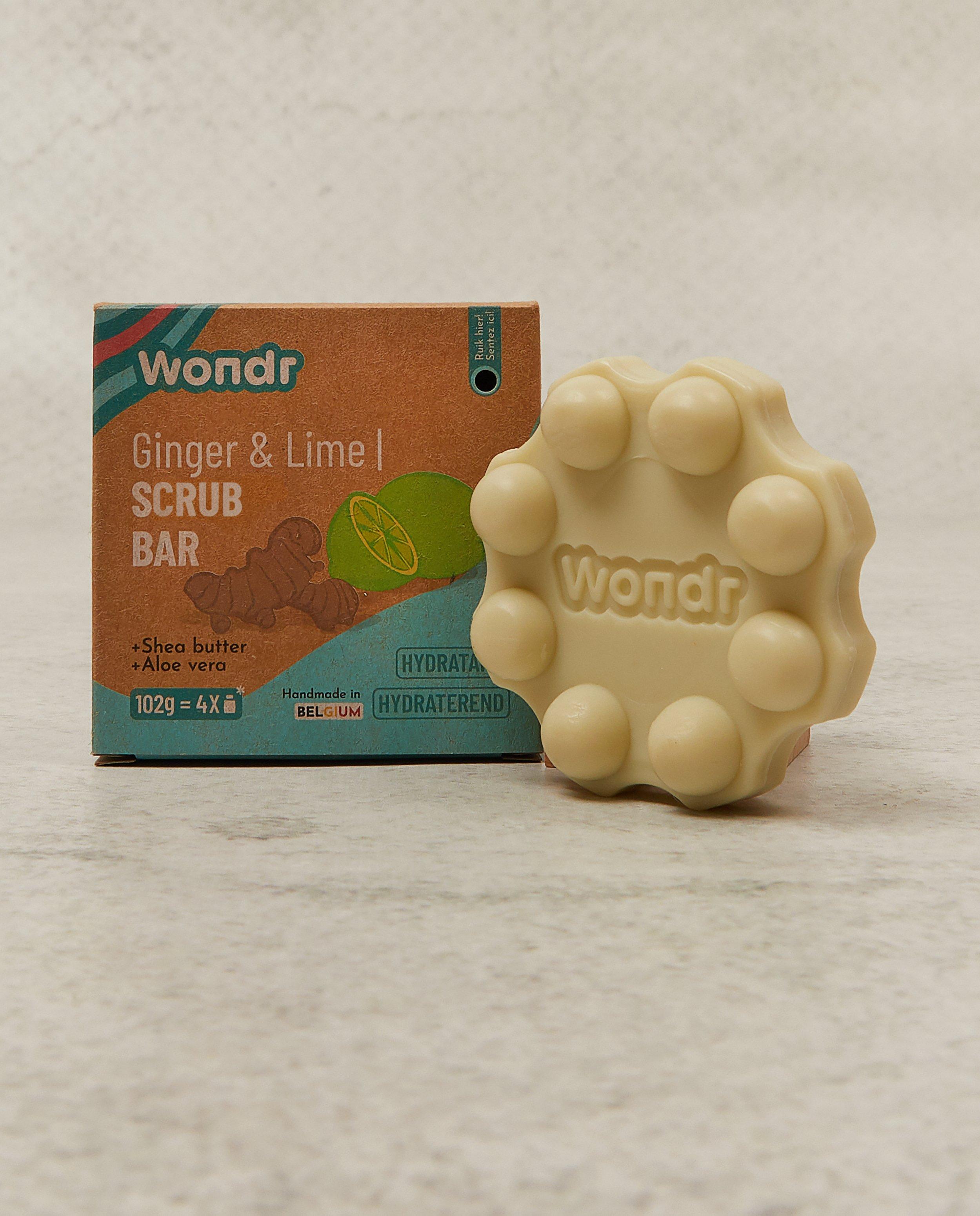 Scrub bar gember-limoen Wondr - met bamboevezels - JBC
