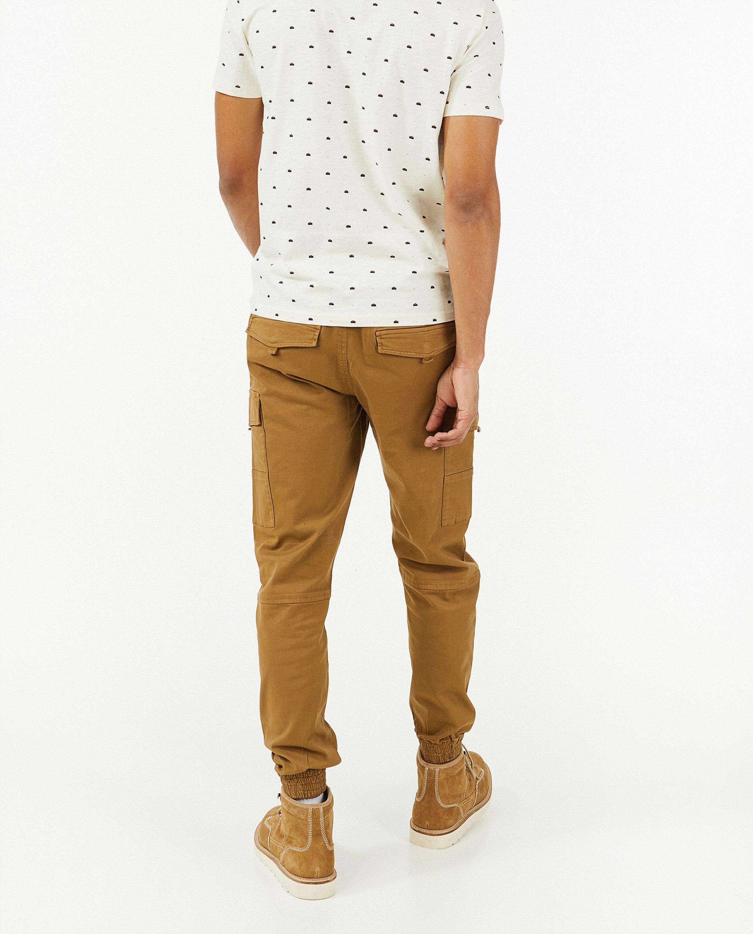 Pantalons - Pantalon cargo beige