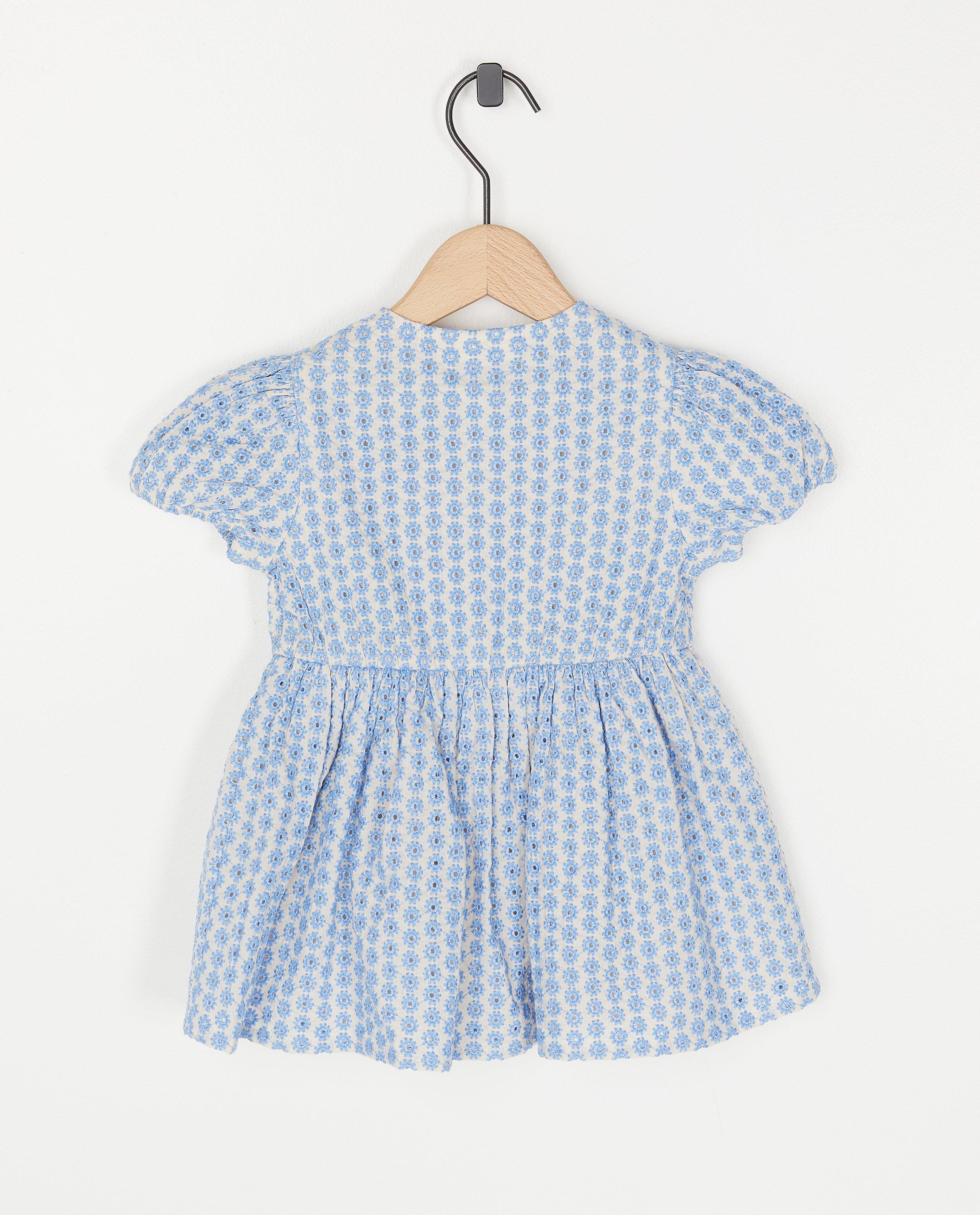 Robes - Robe bleue à imprimé fleuri